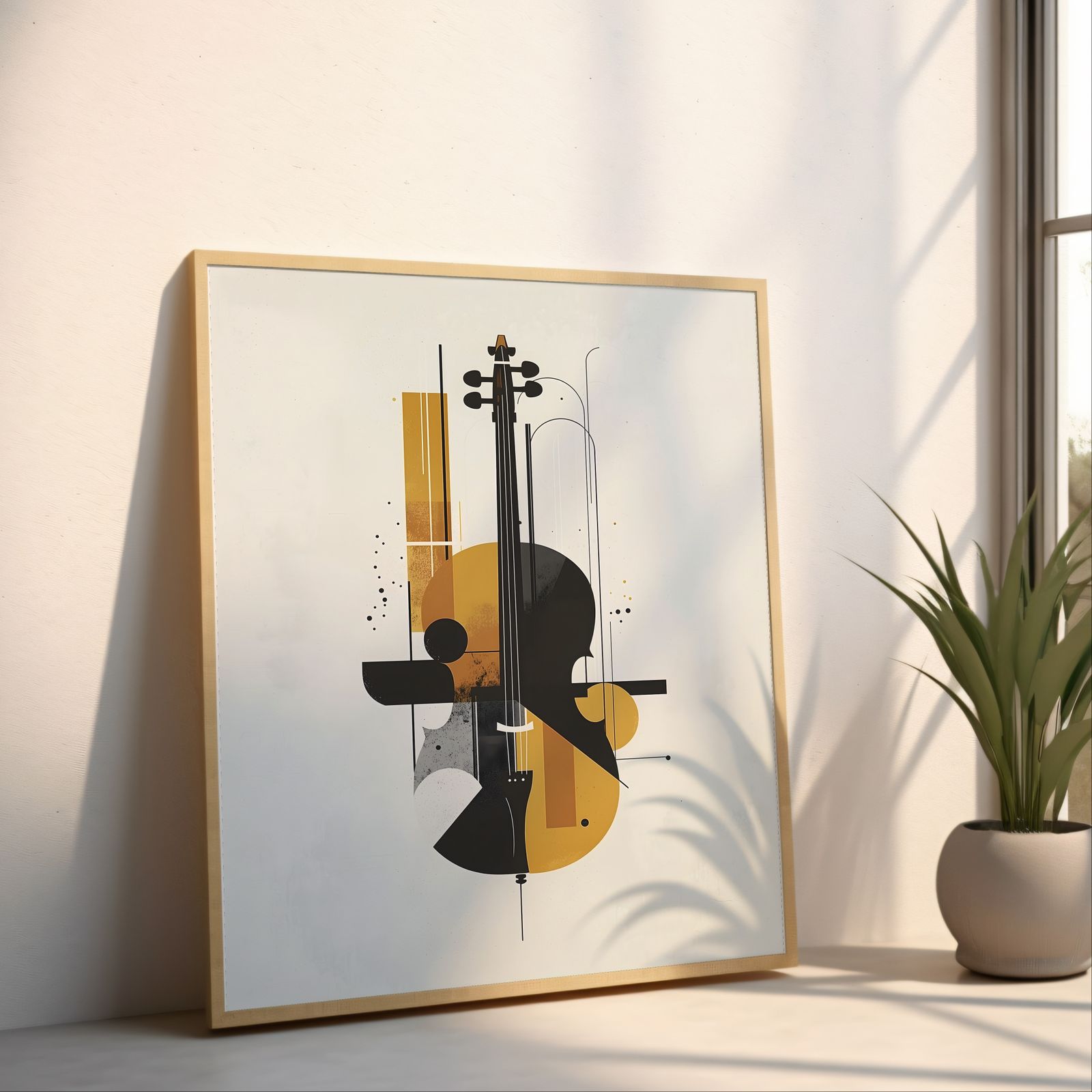 Ensemble: Cello shown in a room — angled mockup