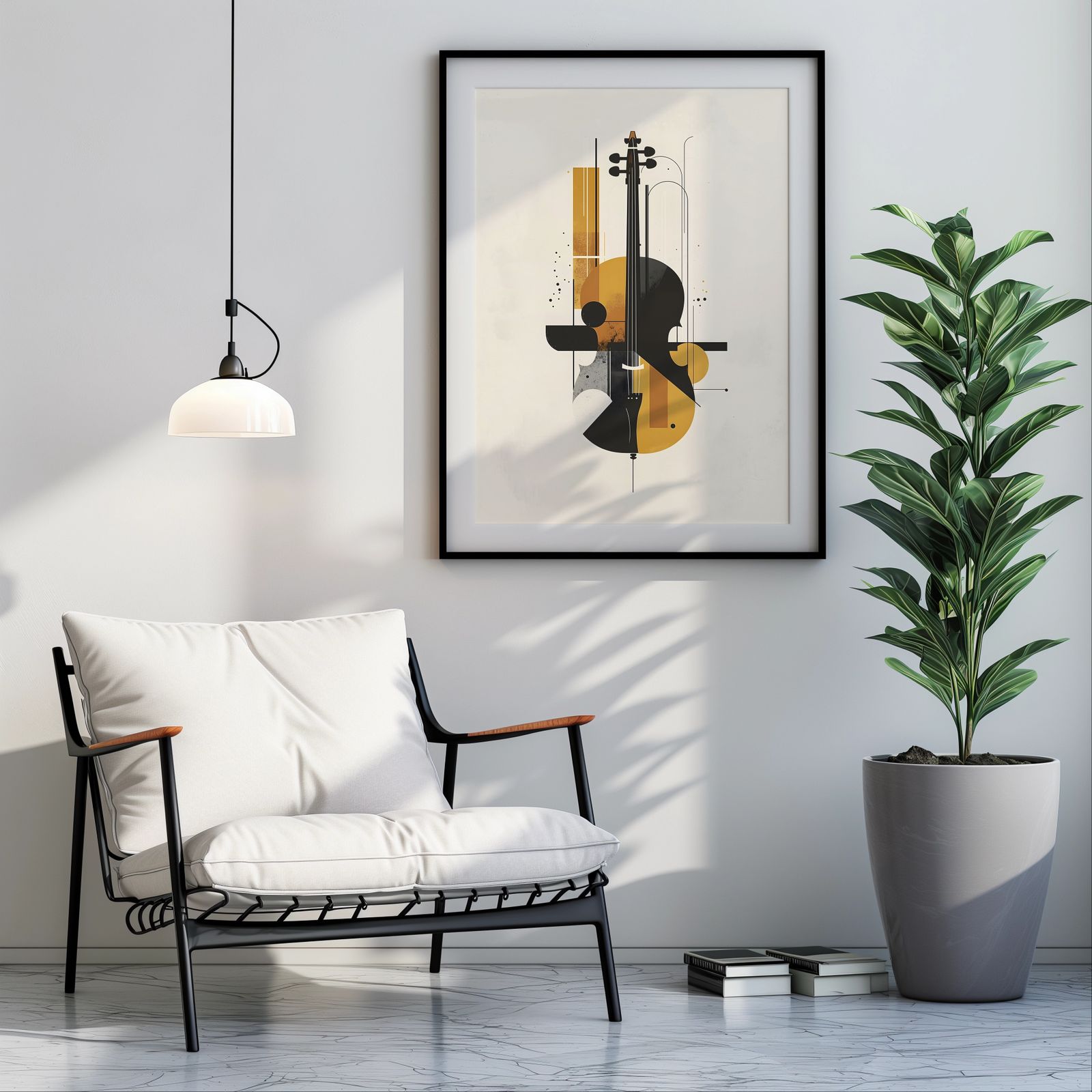 Ensemble: Cello shown in a room — room mockup