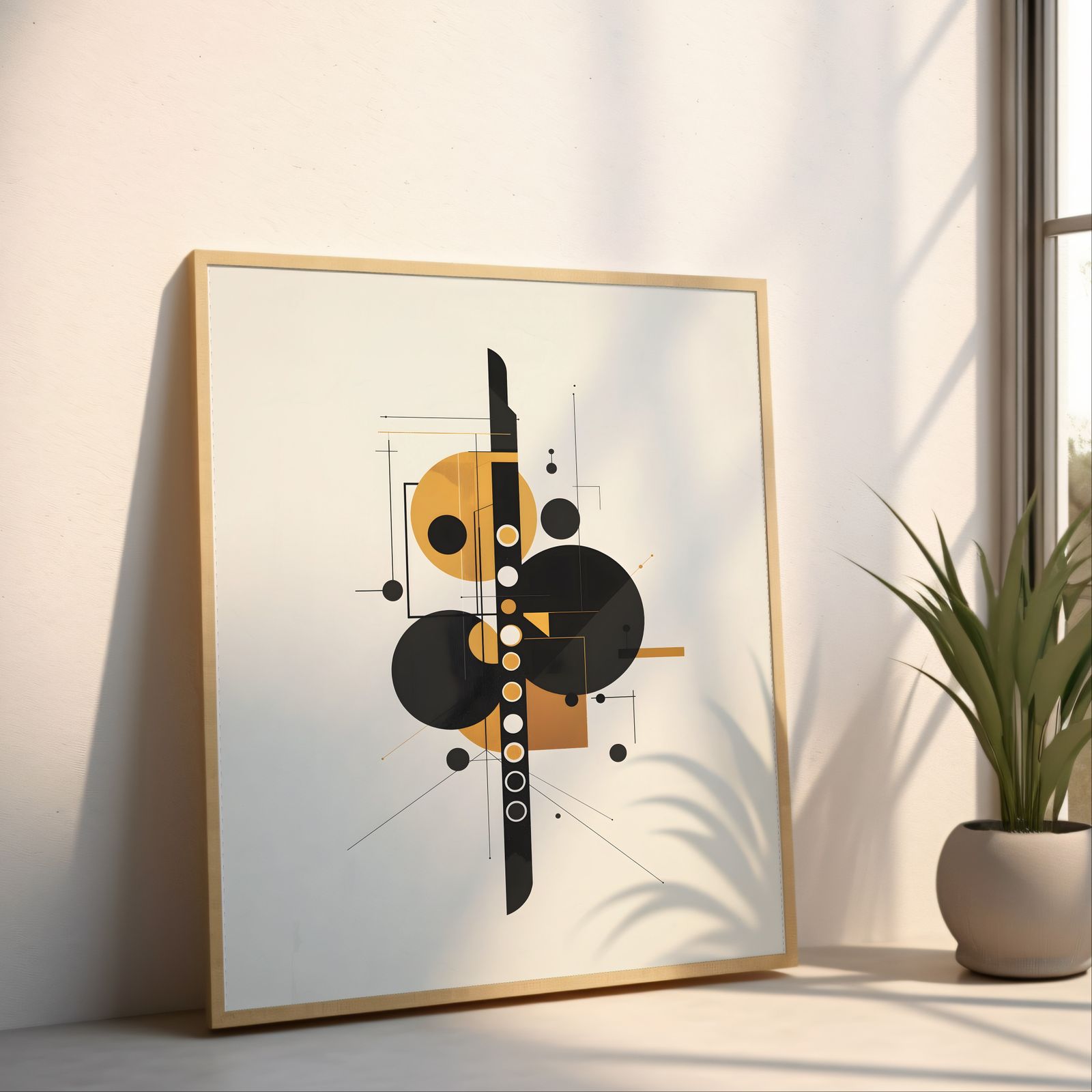 Ensemble: Flute shown in a room — angled mockup
