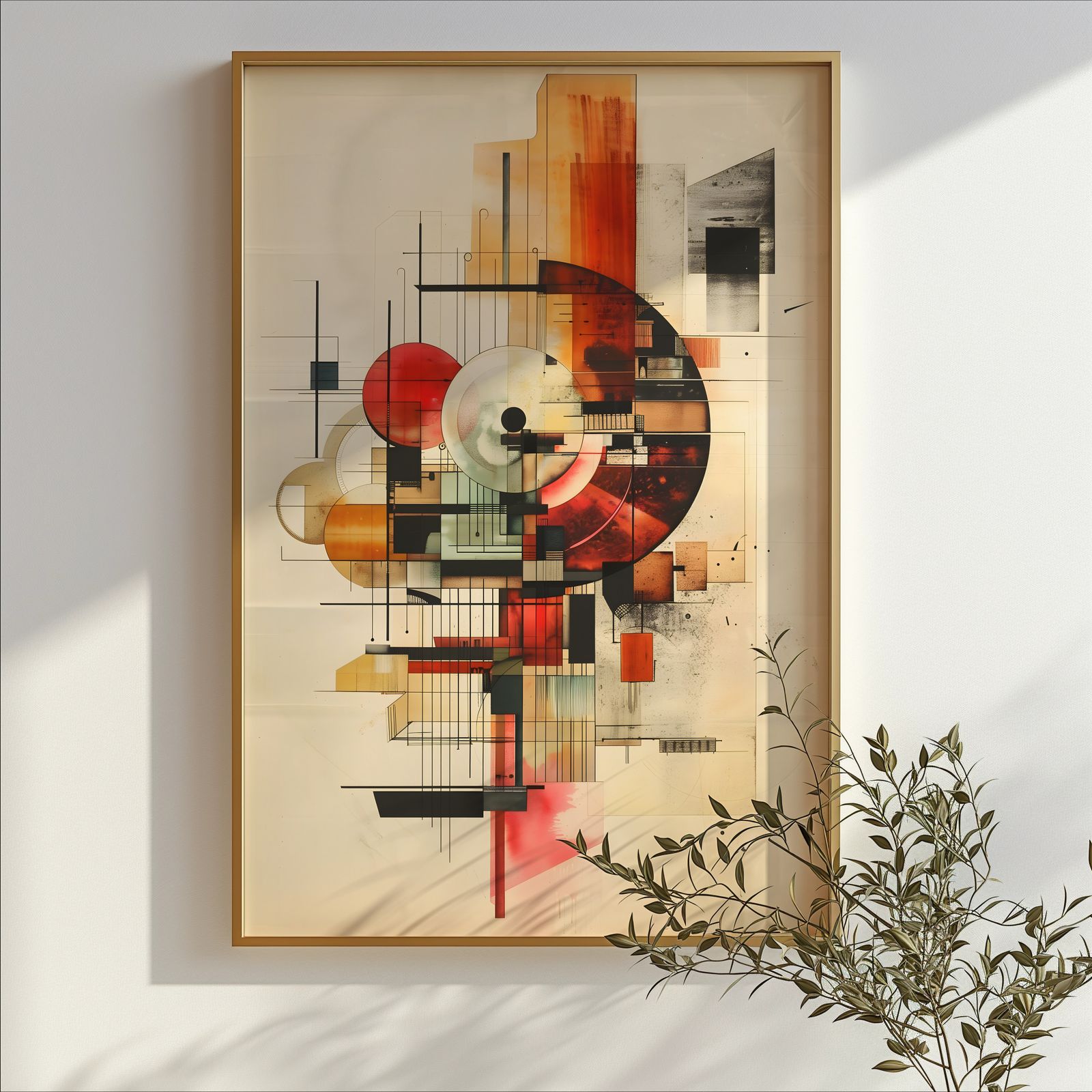 Machine Draft shown in a room — branch mockup