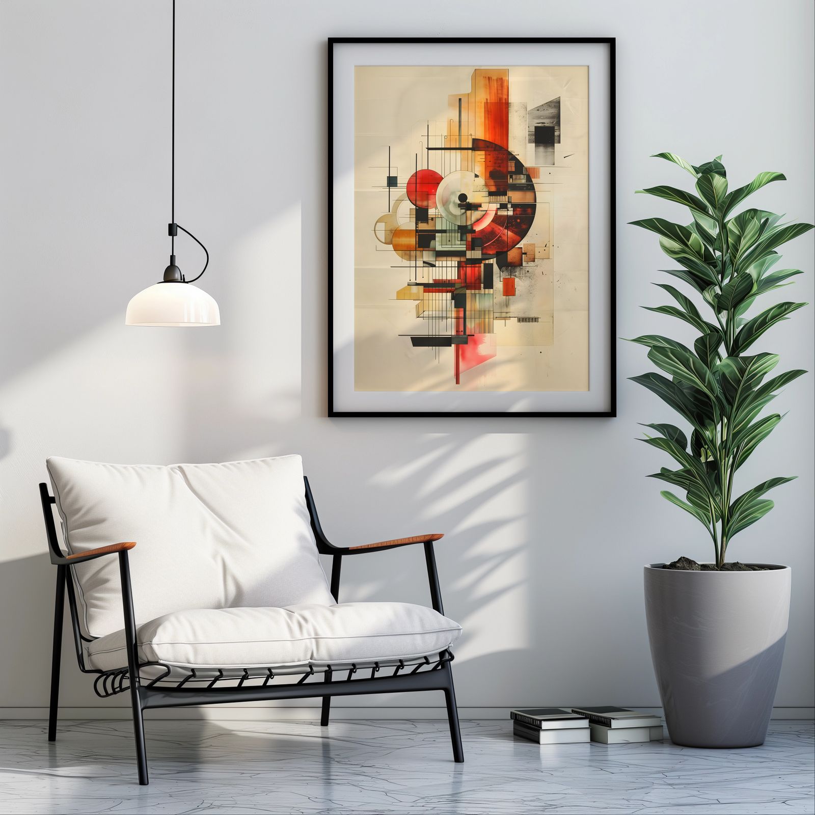 Machine Draft shown in a room — room mockup