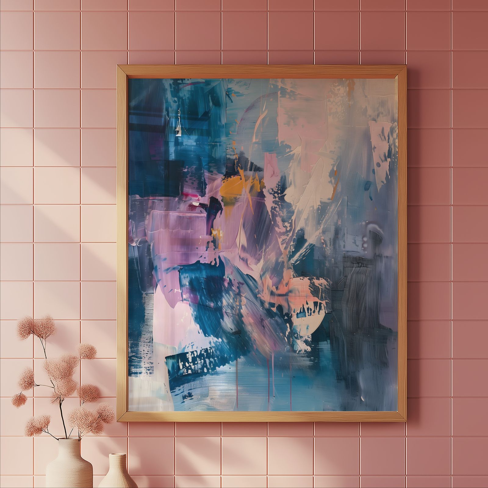 Approaching the Temple shown in a room — tile mockup