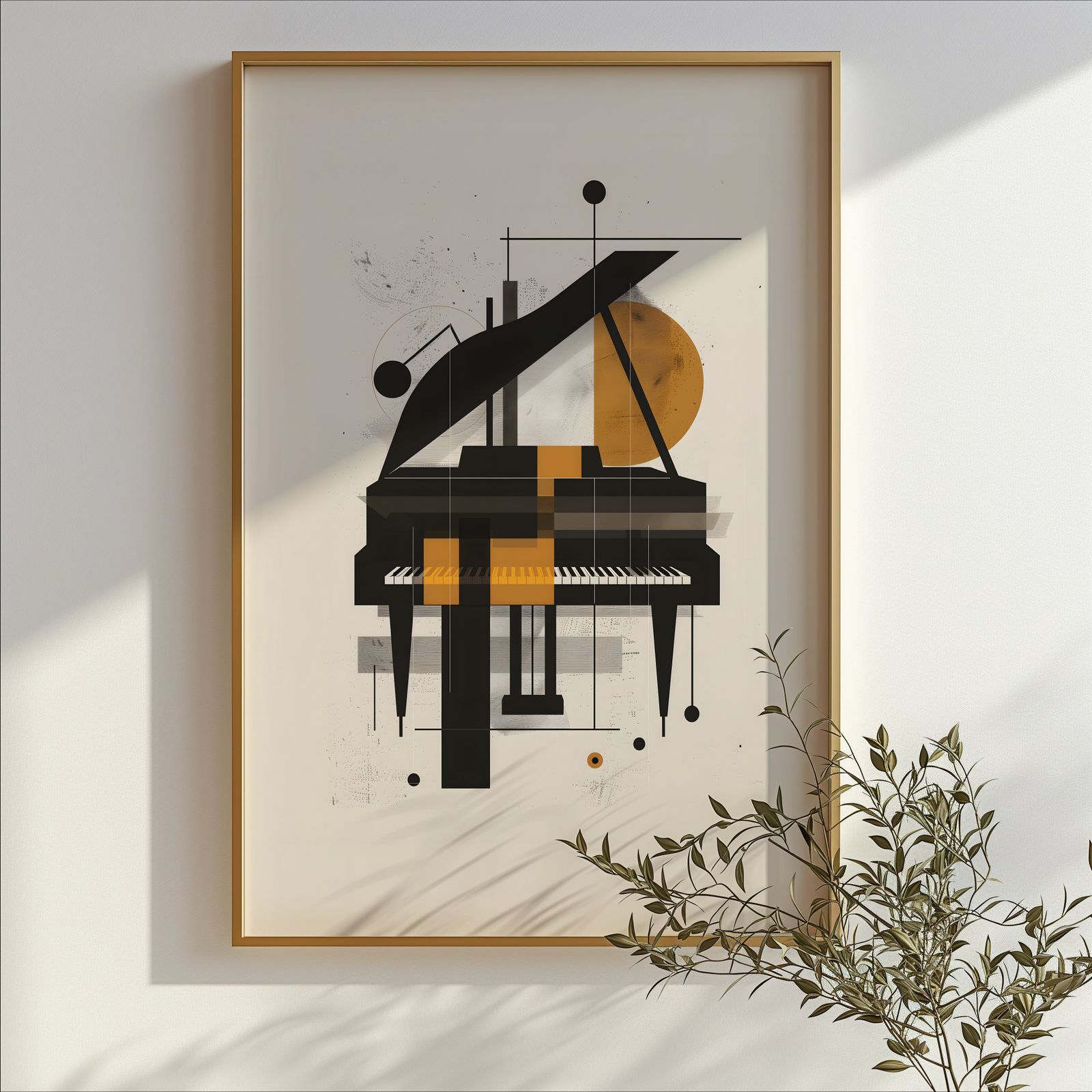 Ensemble: Piano shown in a room — branch mockup