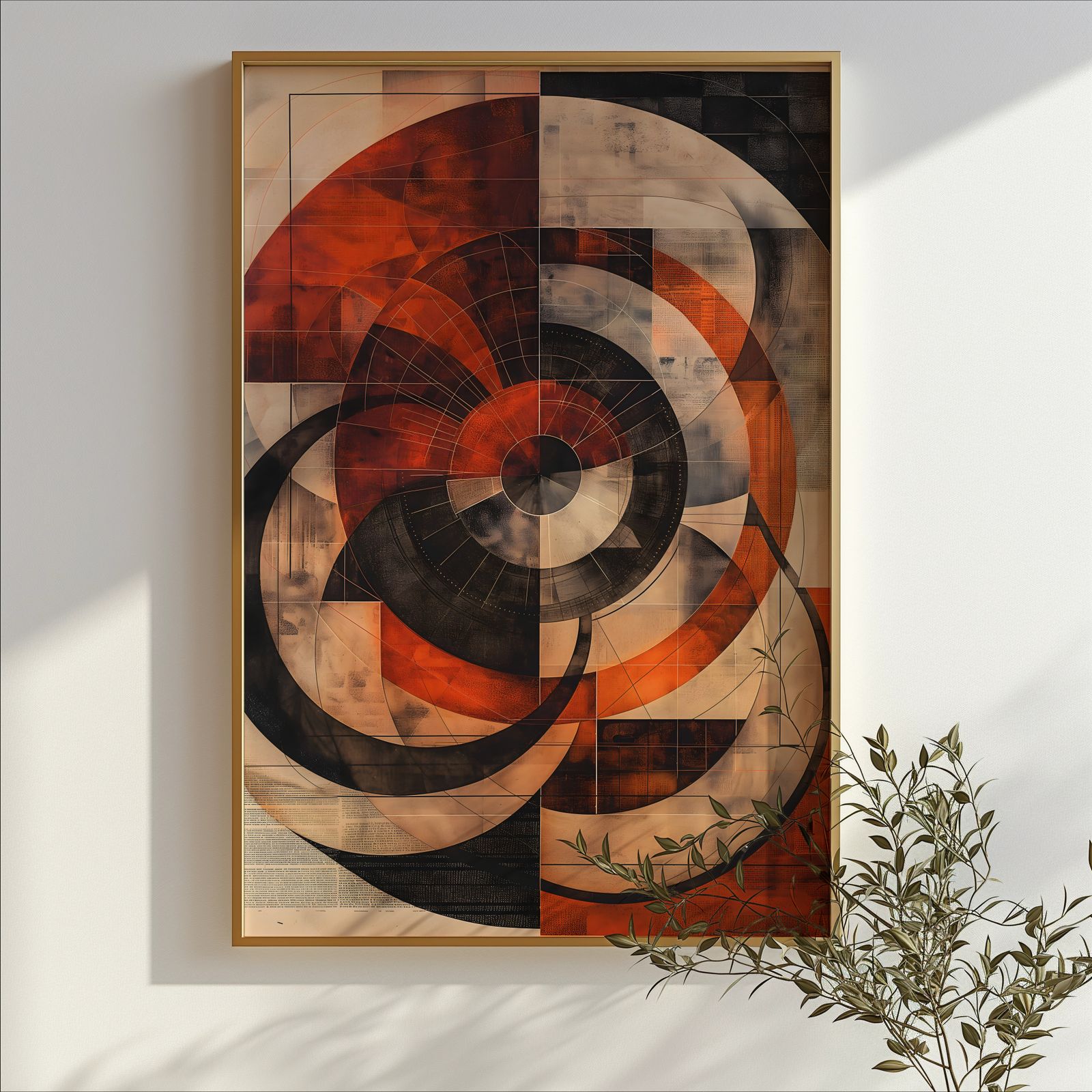 Rotogravure shown in a room — branch mockup