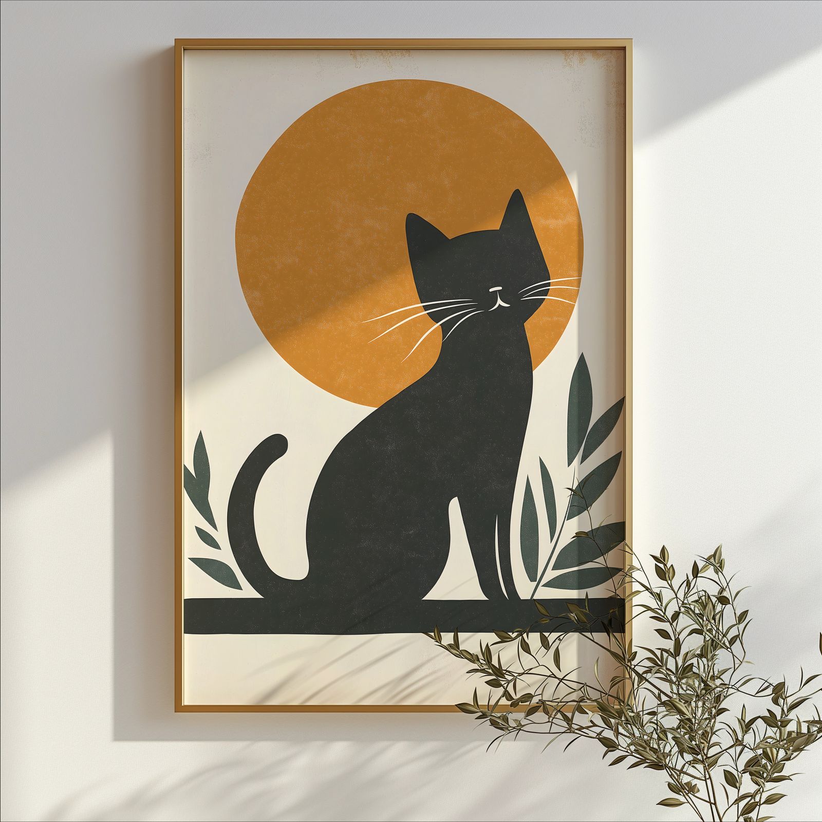 Bauhaus Cat shown in a room — branch mockup