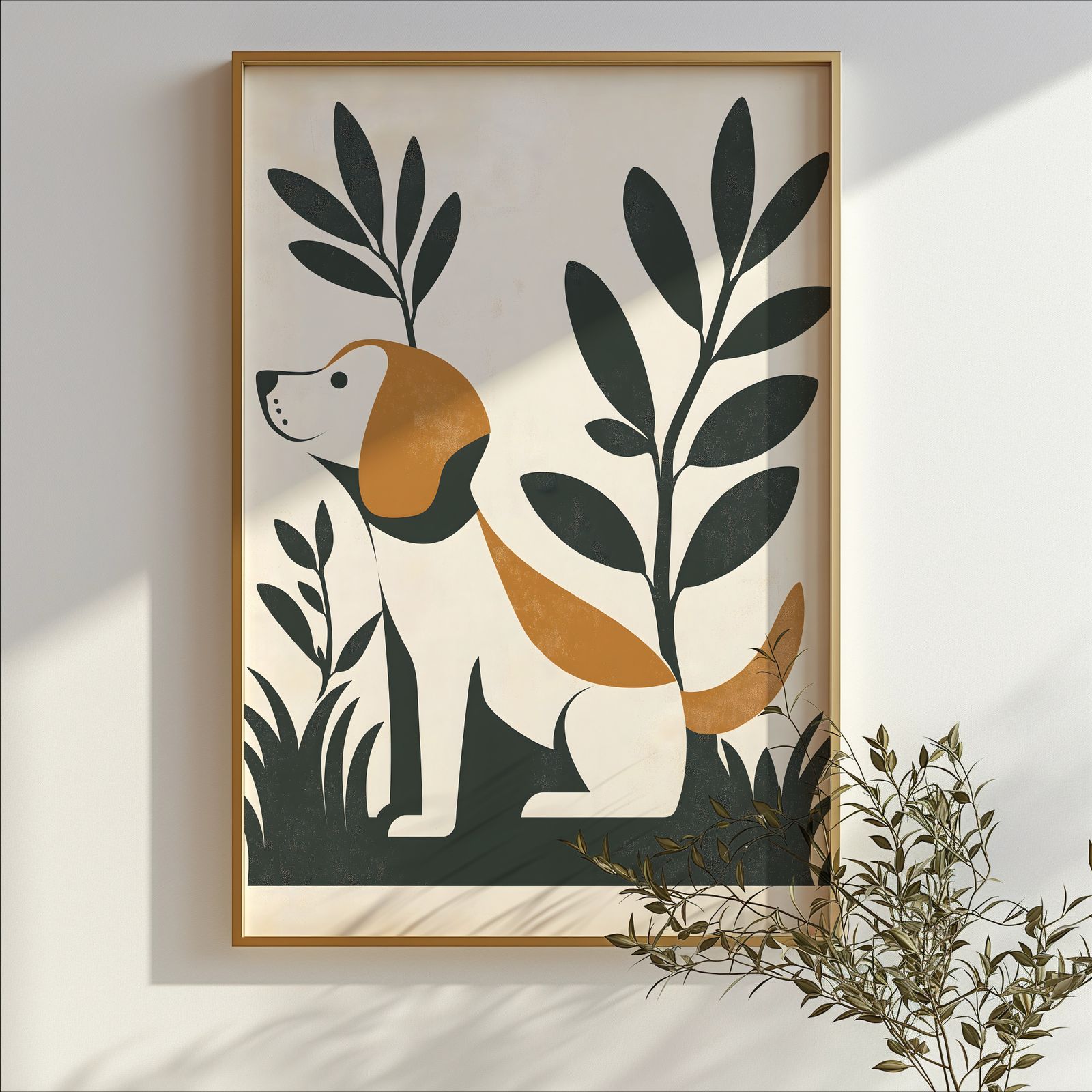 Bauhaus Dog shown in a room — branch mockup