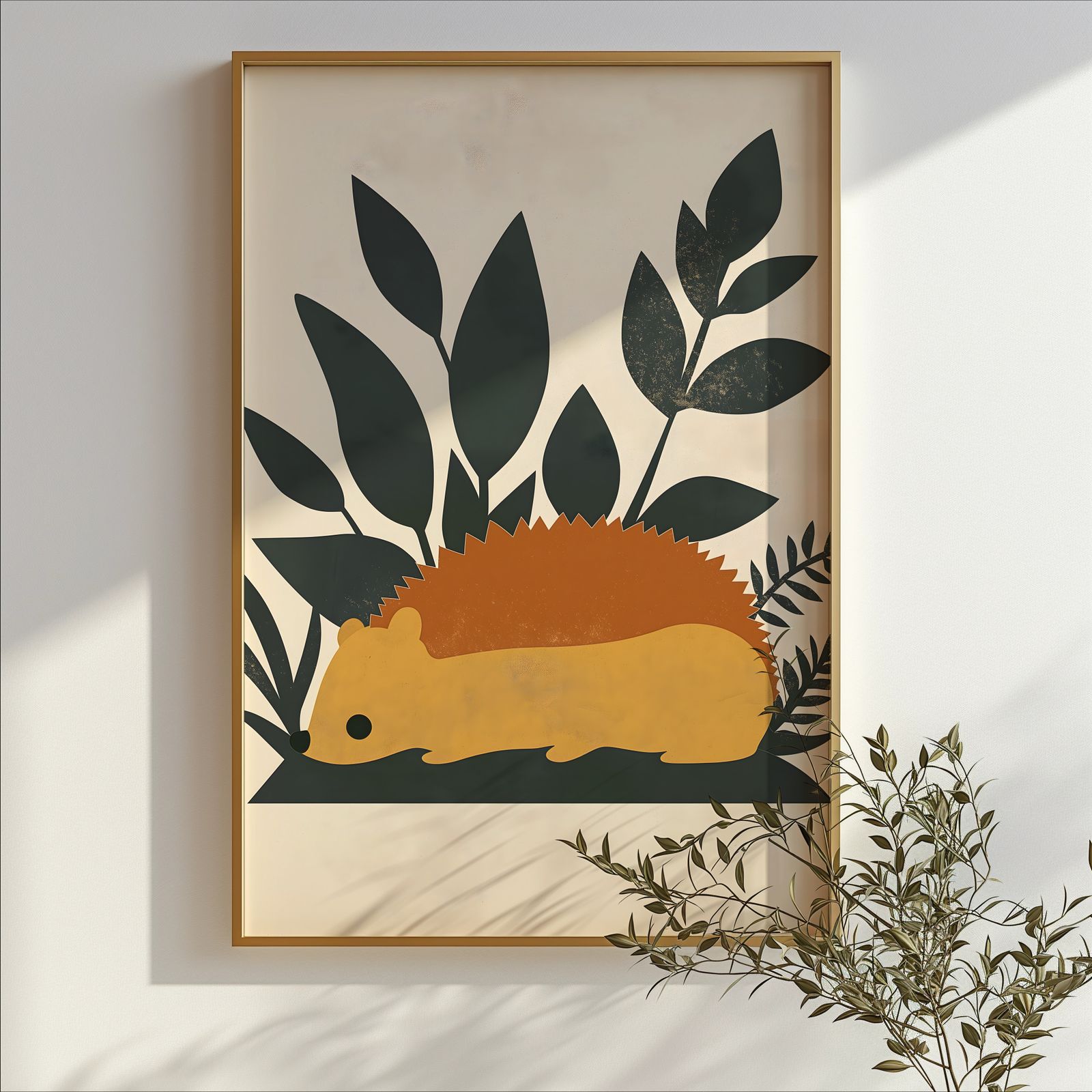 Bauhaus Hedgehog shown in a room — branch mockup