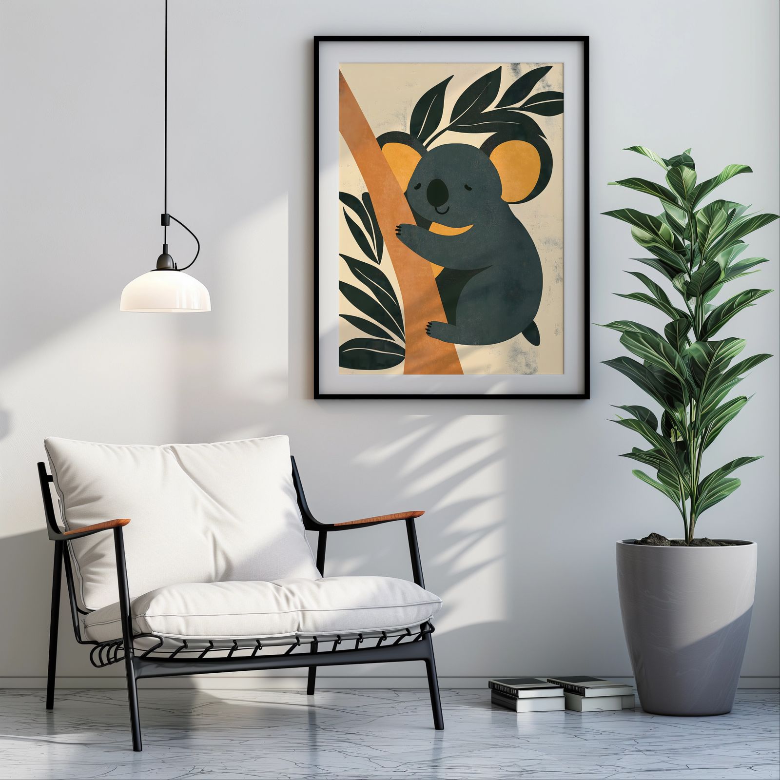 Bauhaus Koala shown in a room — room mockup