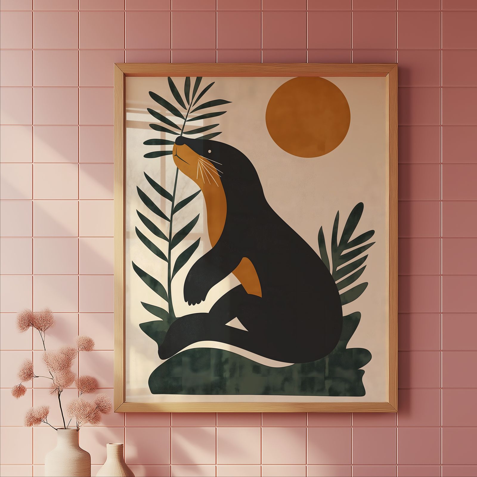 Bauhaus Otter shown in a room — tile mockup