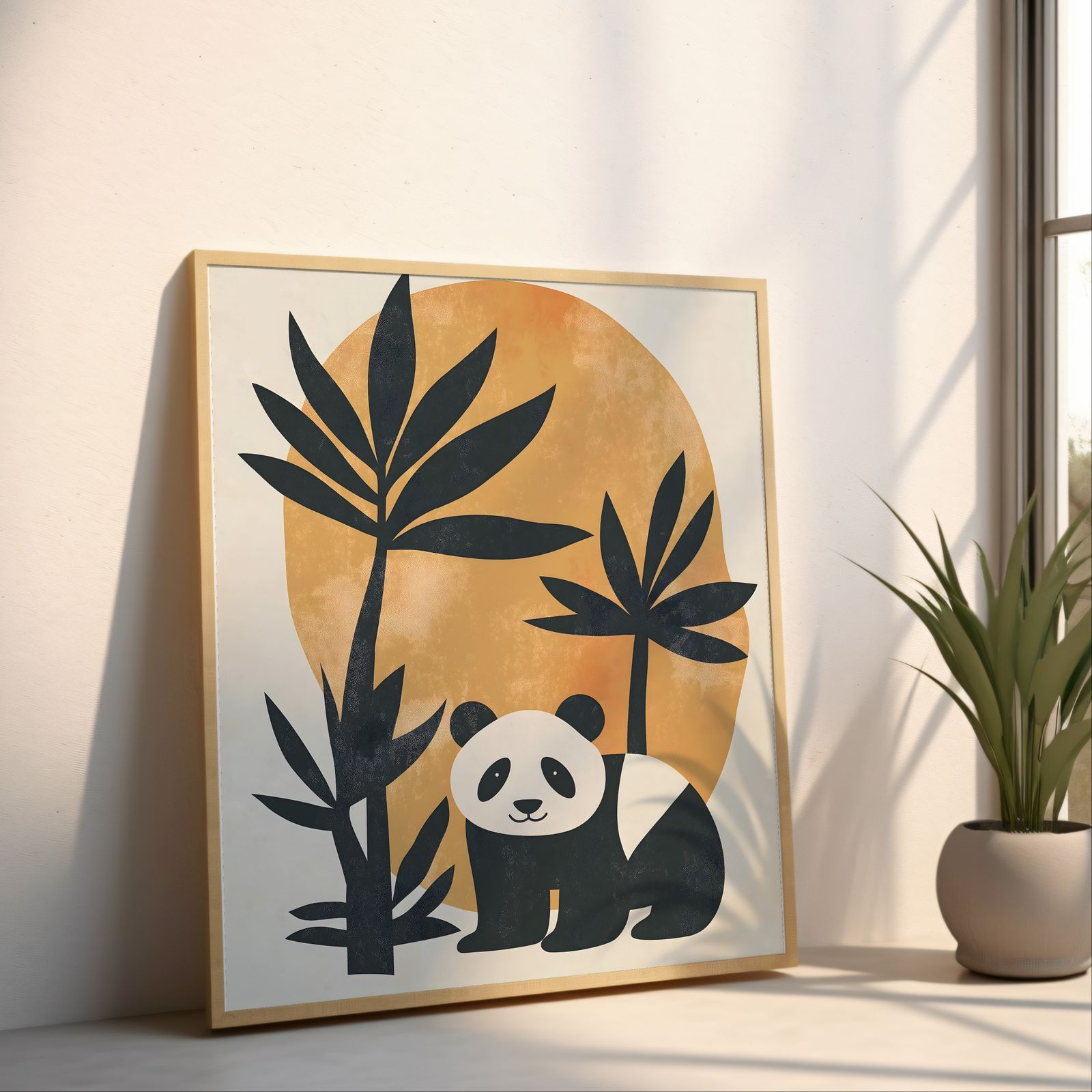 Bauhaus Panda shown in a room — angled mockup