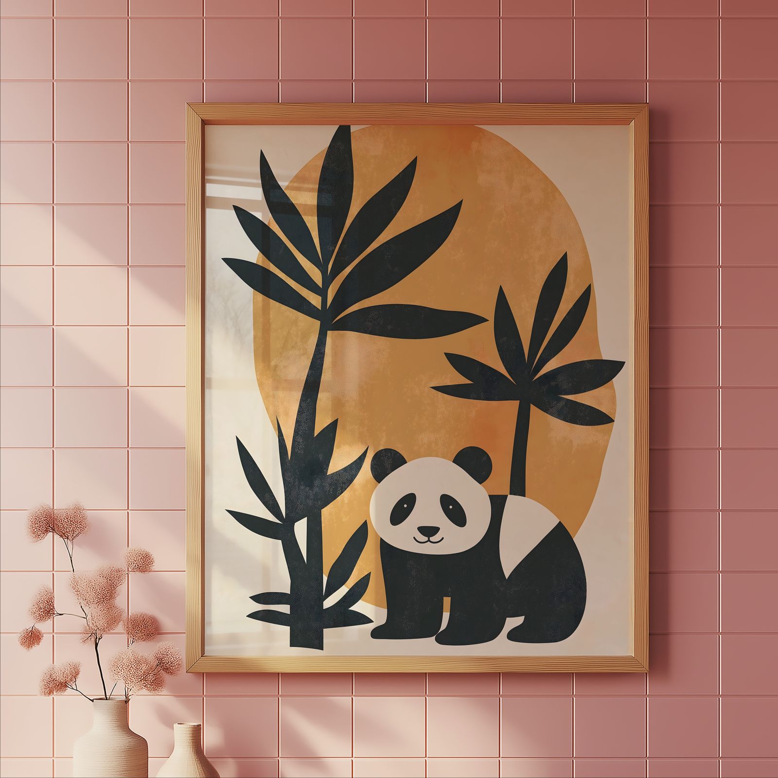 Bauhaus Panda shown in a room — tile mockup