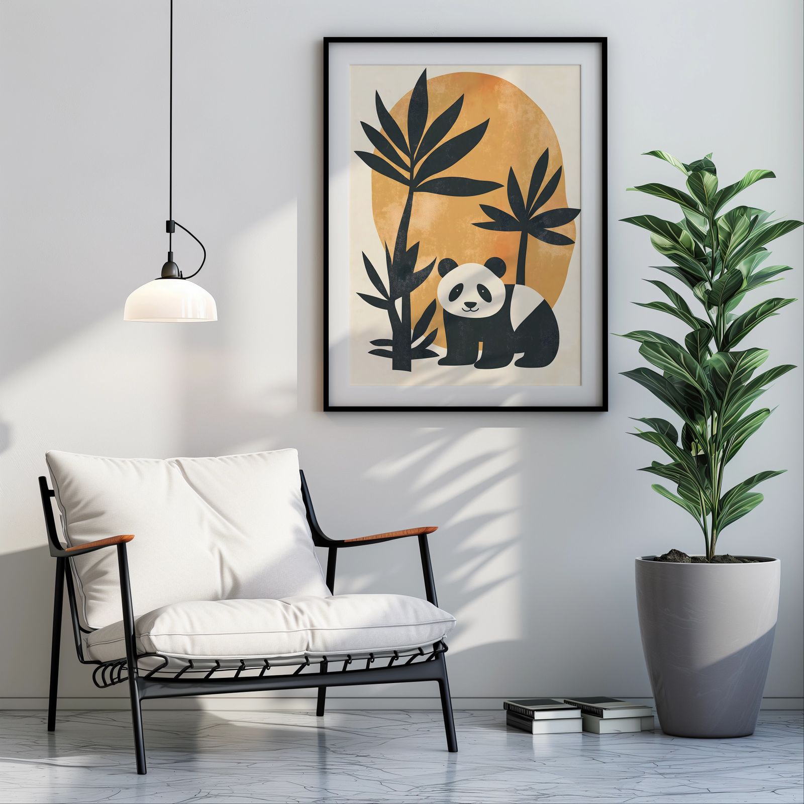 Bauhaus Panda shown in a room — room mockup
