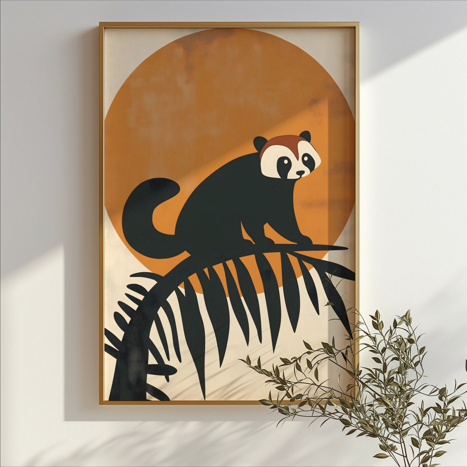 Bauhaus Red Panda shown in a room — branch mockup