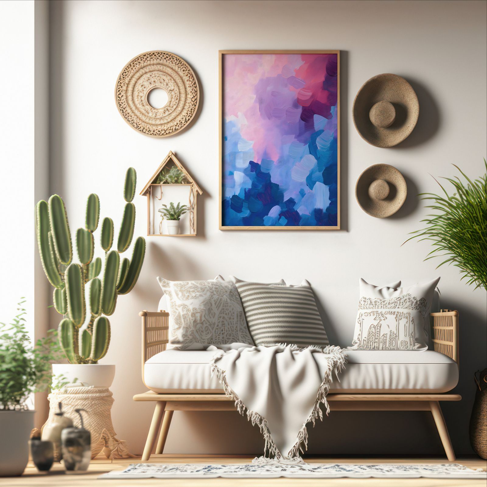 Berry Sherbert shown in a room — boho mockup