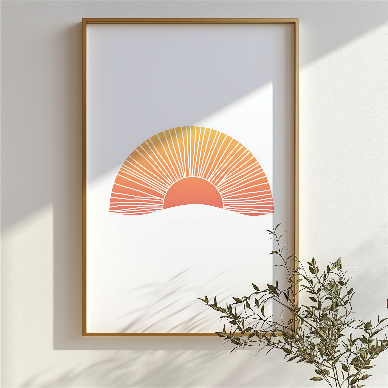 Boho Sunrise shown in a room — branch mockup