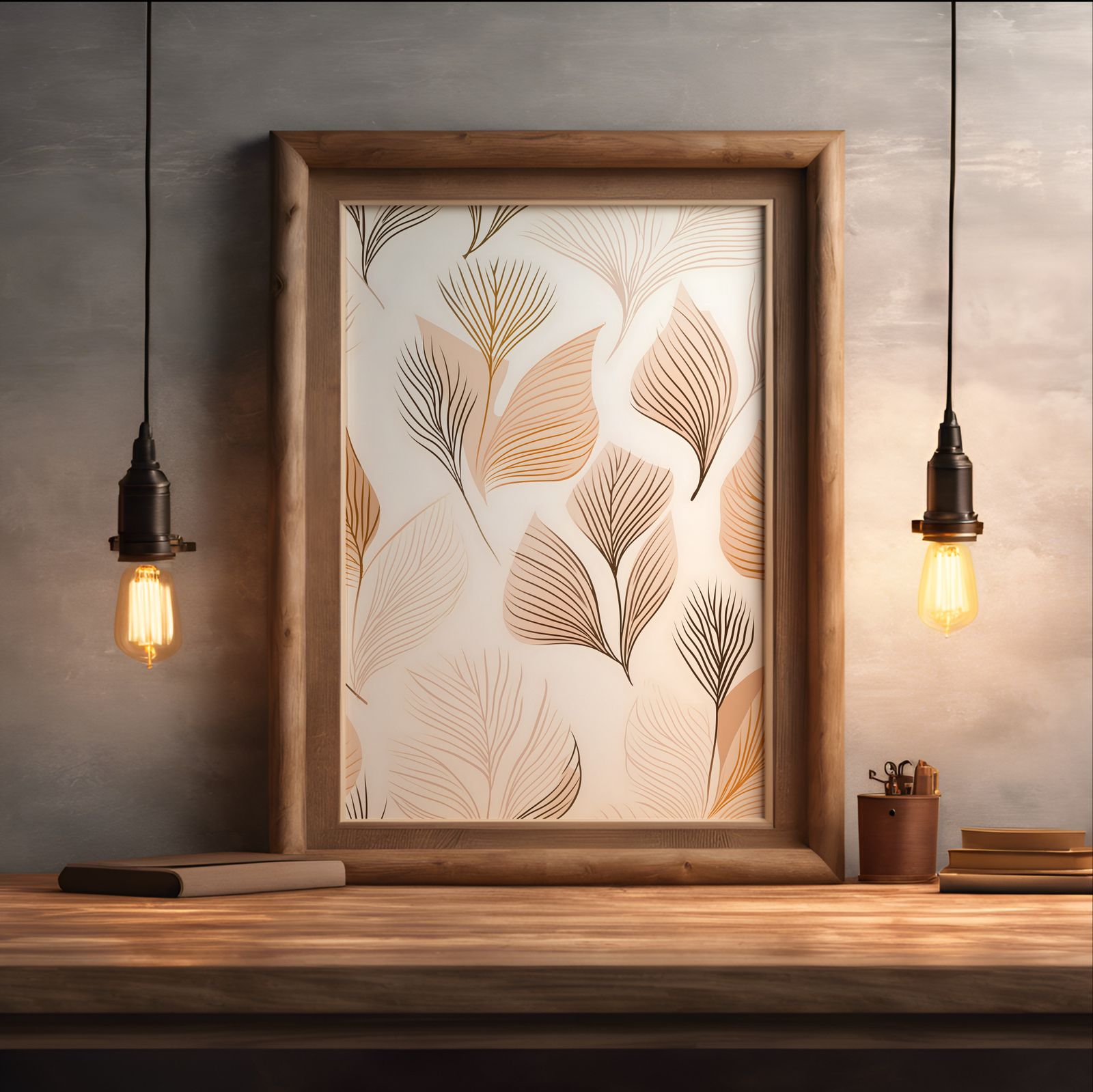 Botanical Breeze shown in a room — desk mockup