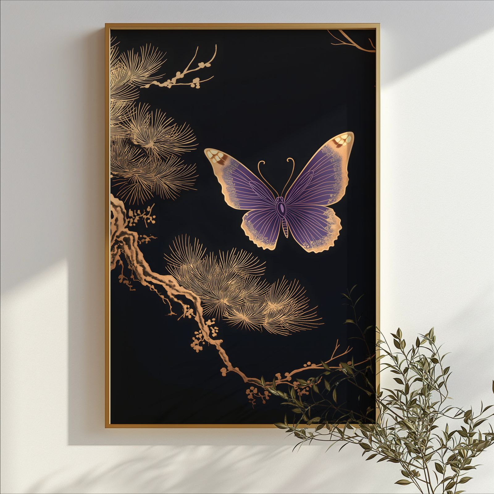 Butterfly Negative shown in a room — branch mockup