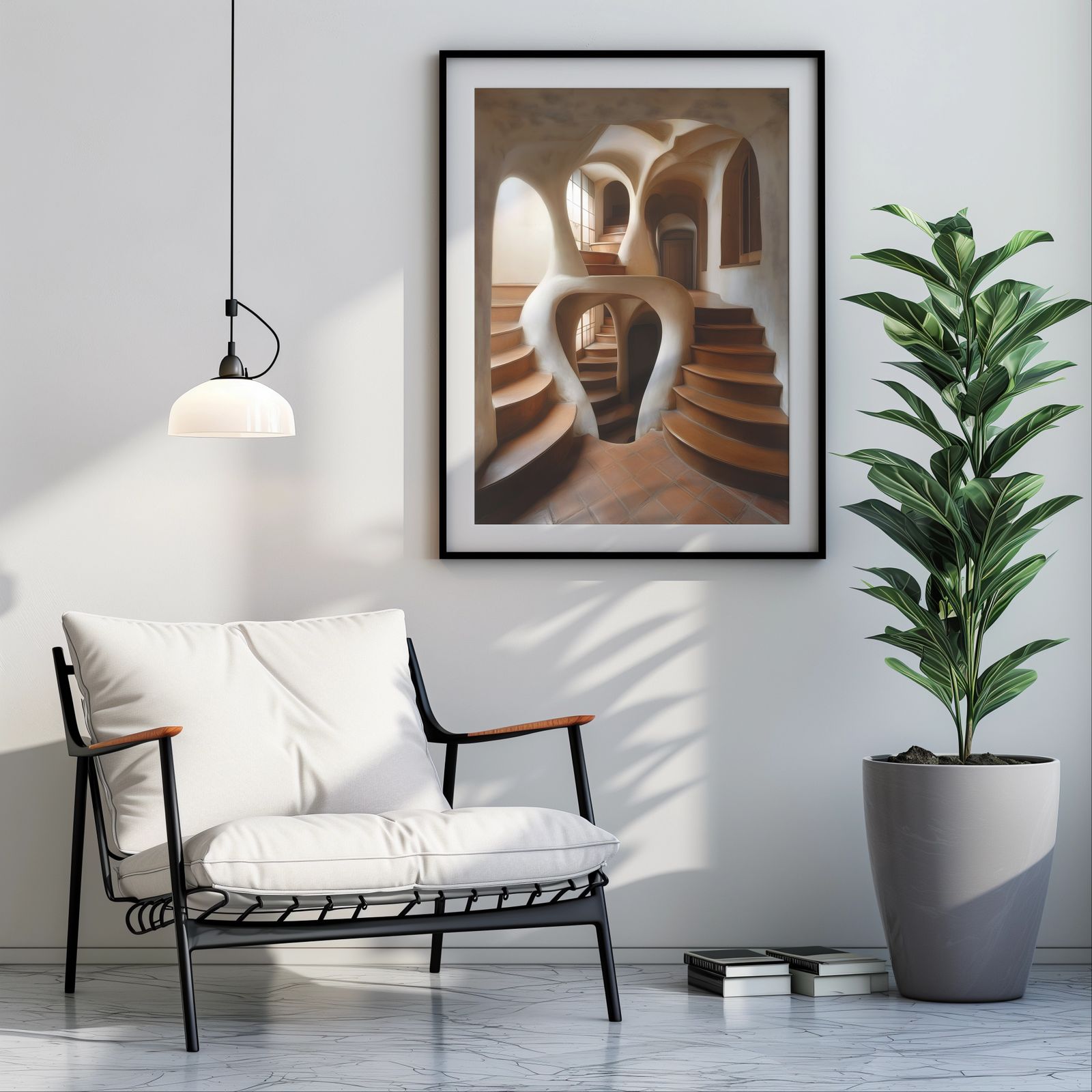 Catacomb Stairs shown in a room — room mockup
