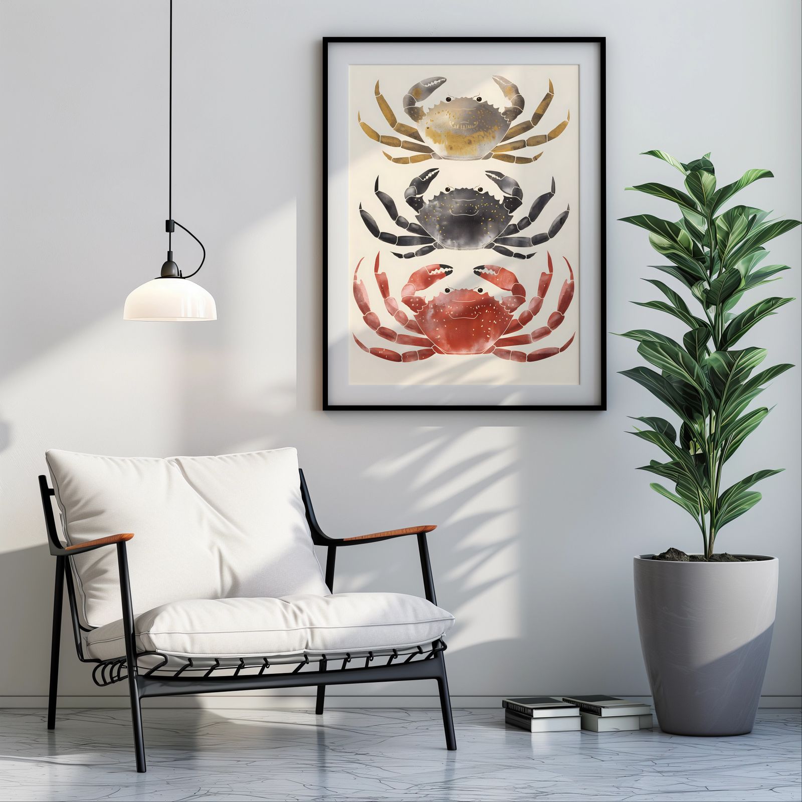 Charming Crabs shown in a room — room mockup