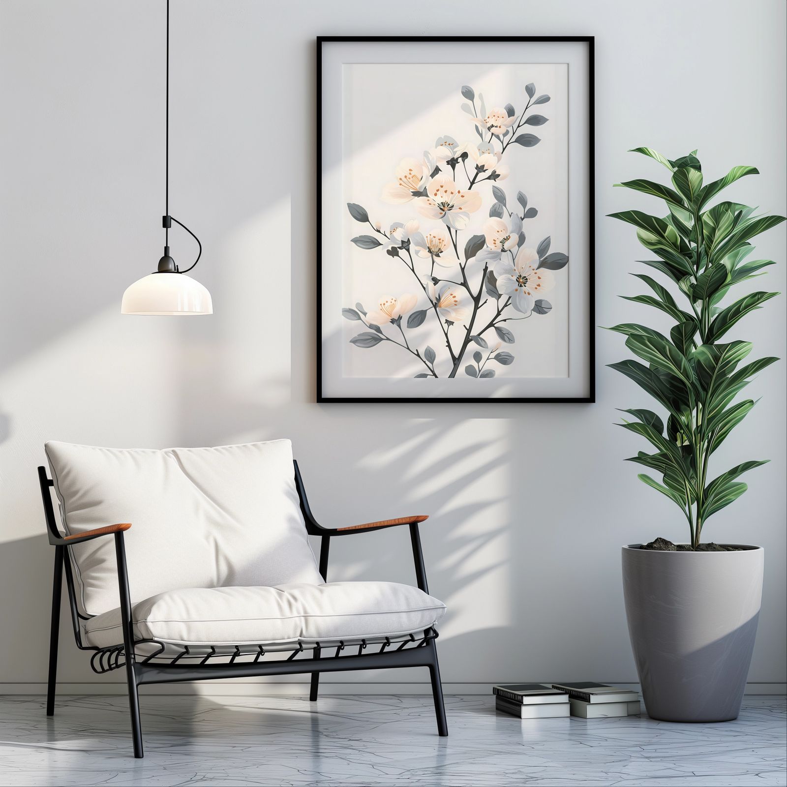 Cherry Blossom Branch shown in a room — room mockup