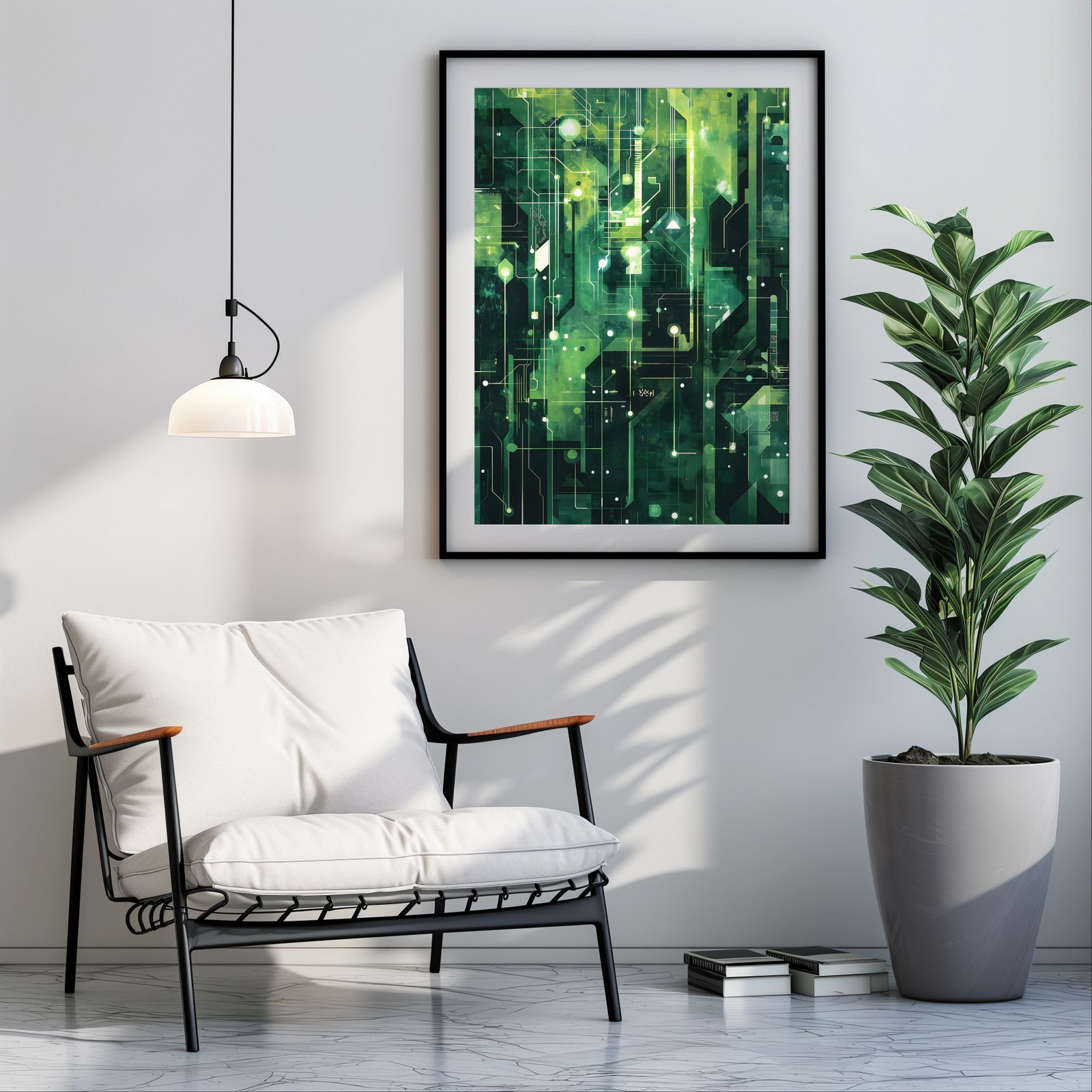 Circuits in Jade shown in a room — room mockup