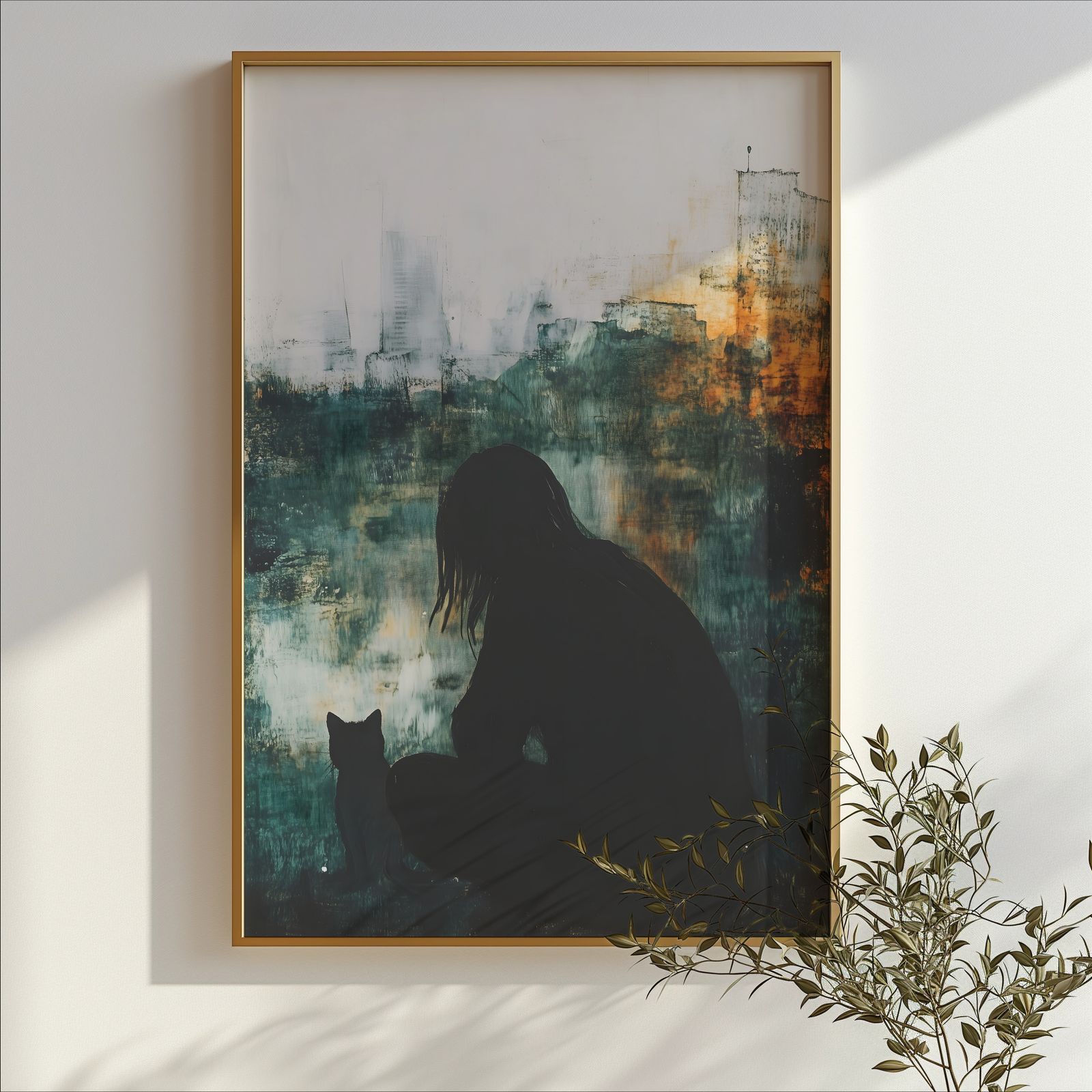 City Silence shown in a room — branch mockup