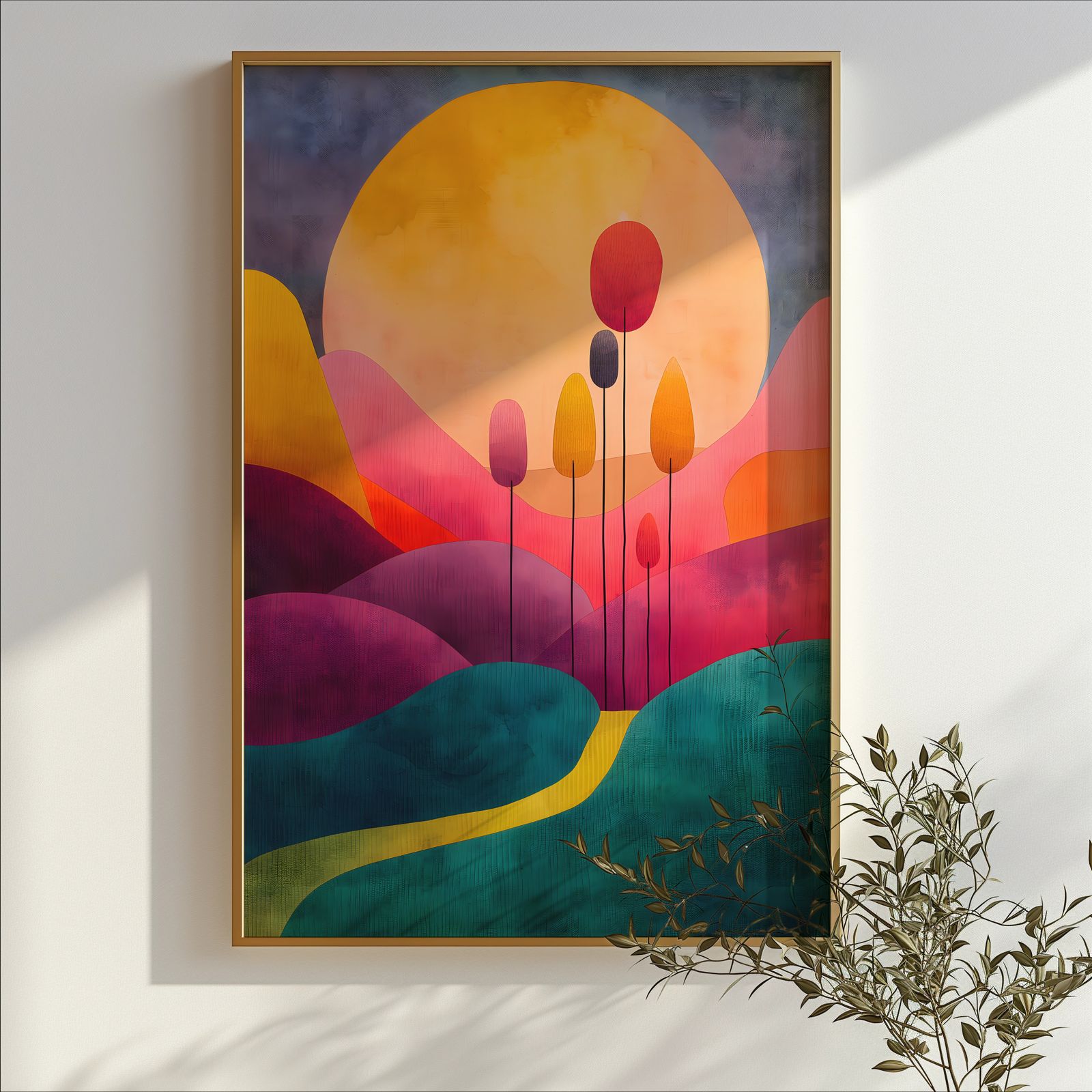 Under the Amber Sun shown in a room — branch mockup