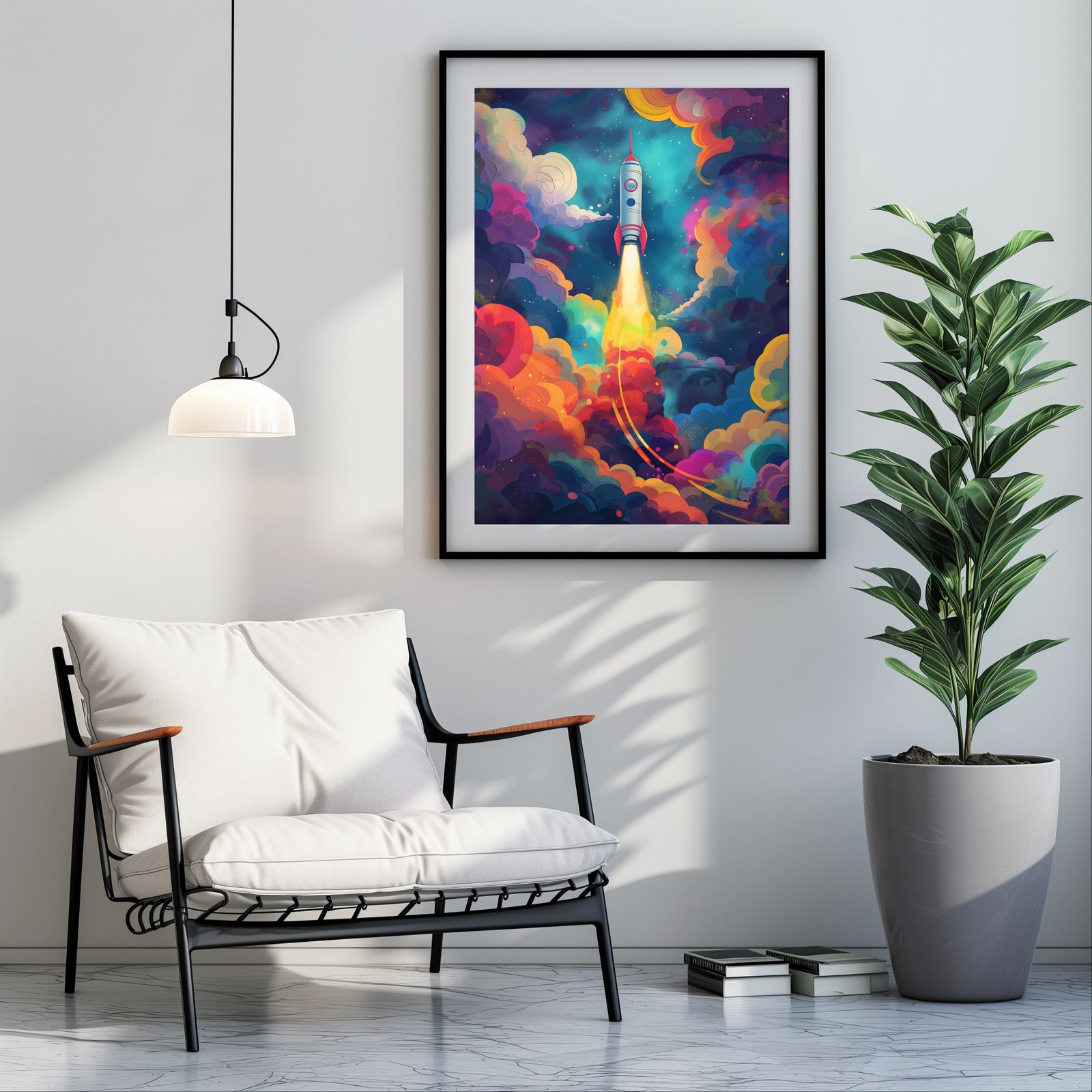 Blast Off shown in a room — room mockup