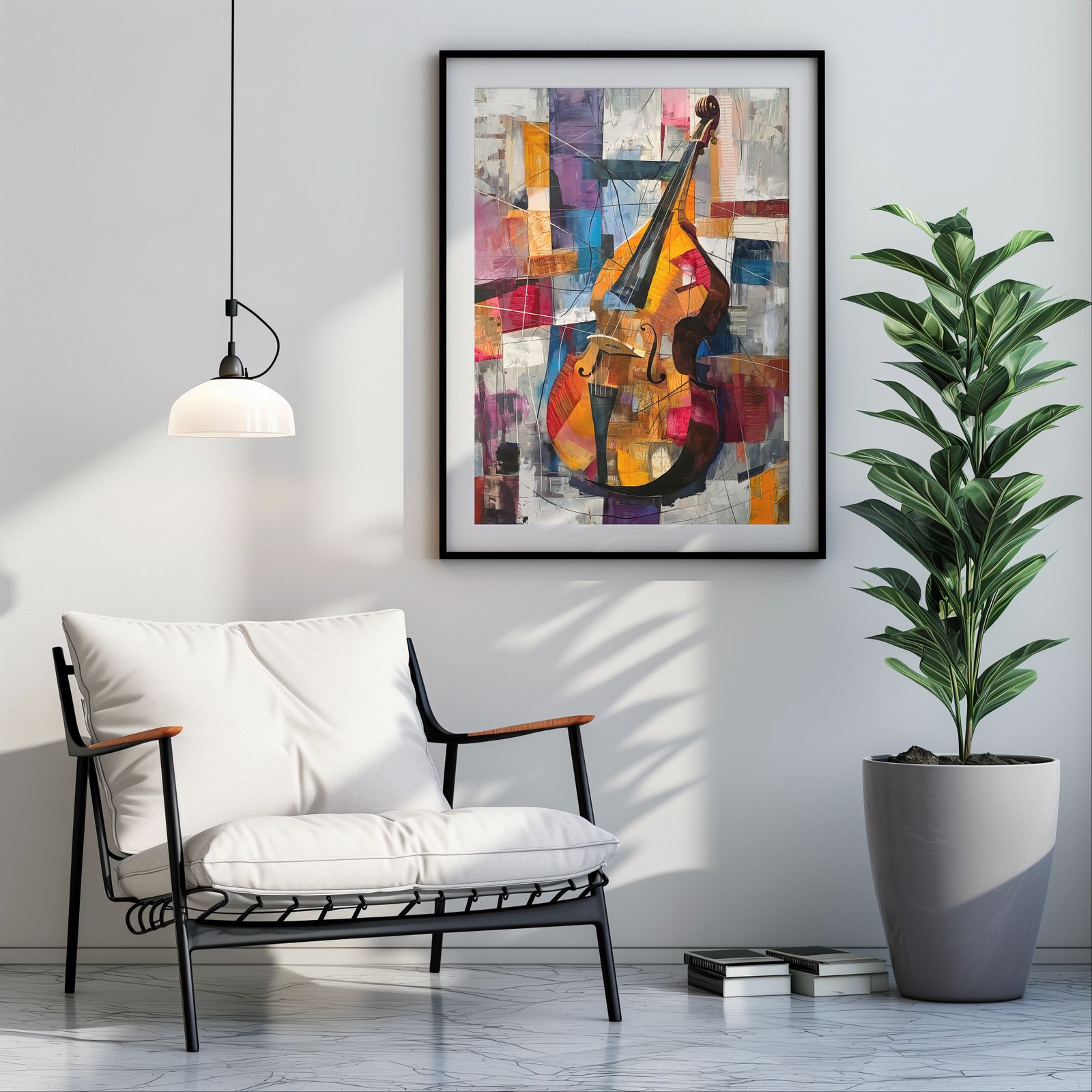 Patchwork Cello shown in a room — room mockup