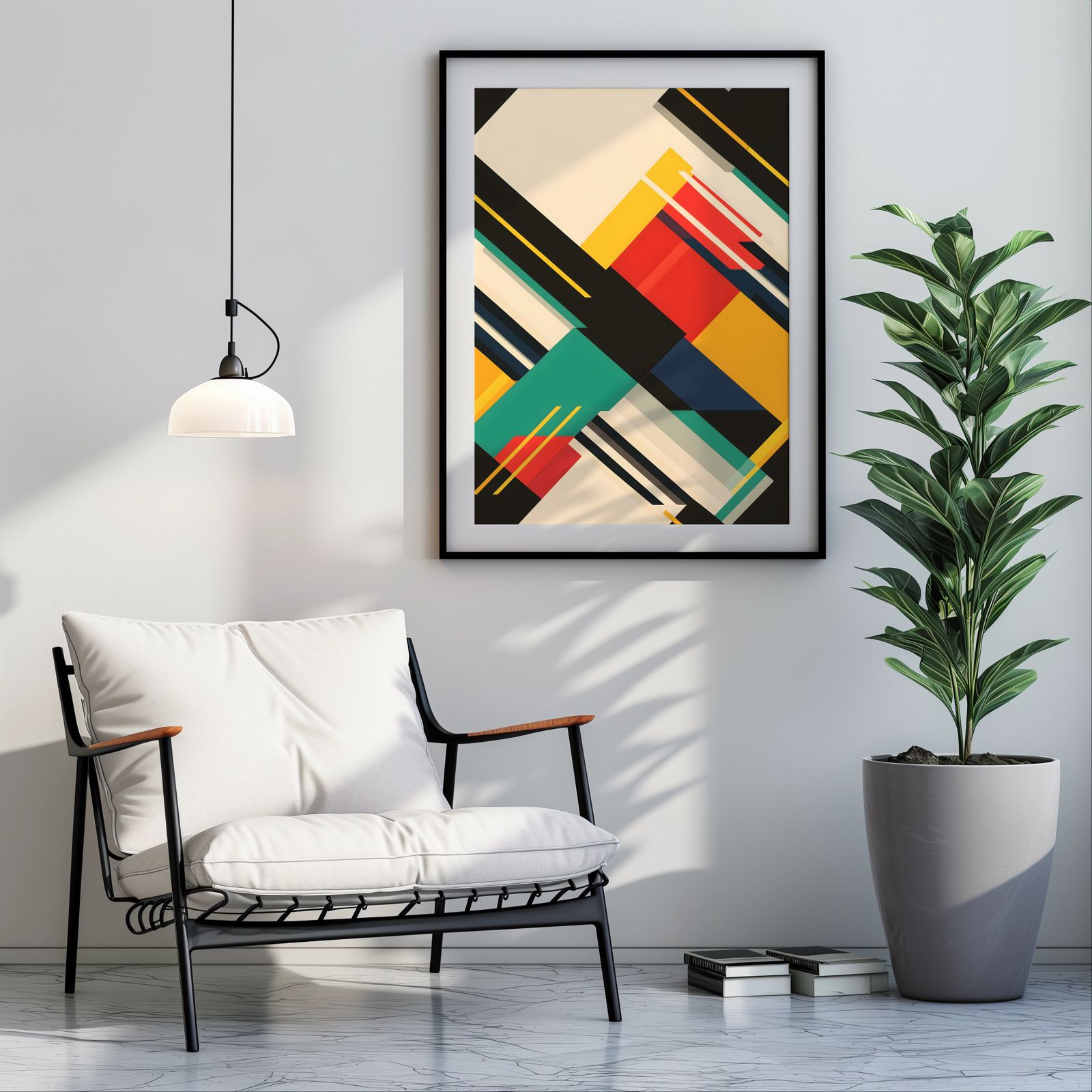 Constructivist Grid shown in a room — room mockup