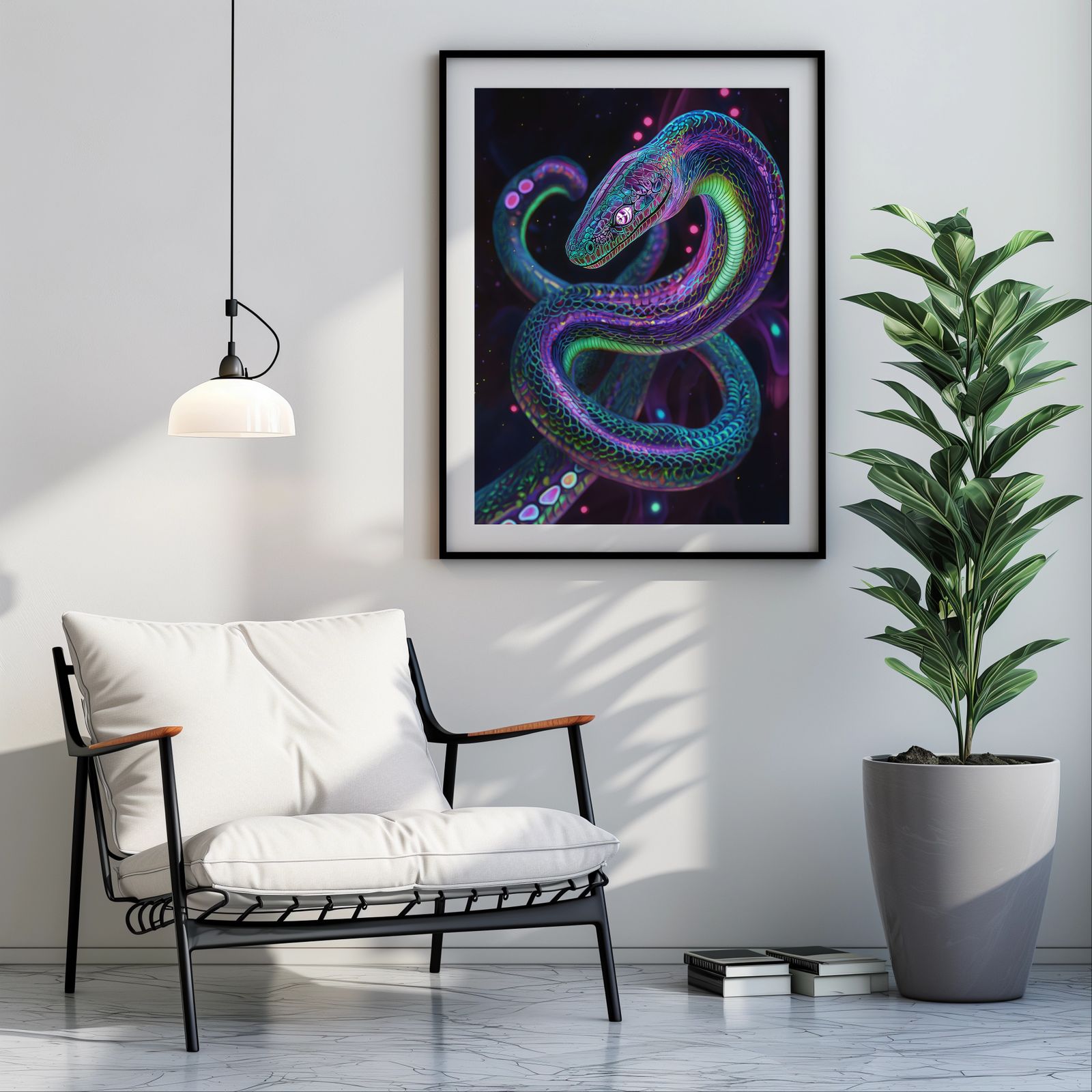 Cosmic Serpent shown in a room — room mockup