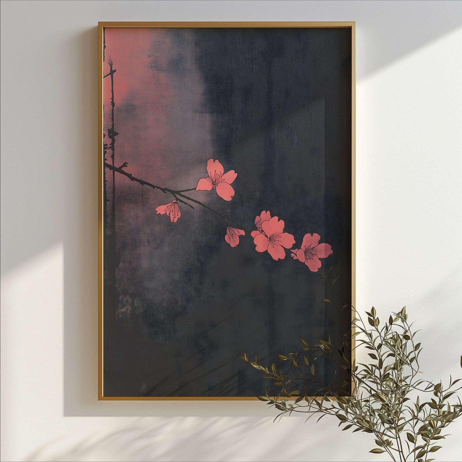 Dark Sakura shown in a room — branch mockup