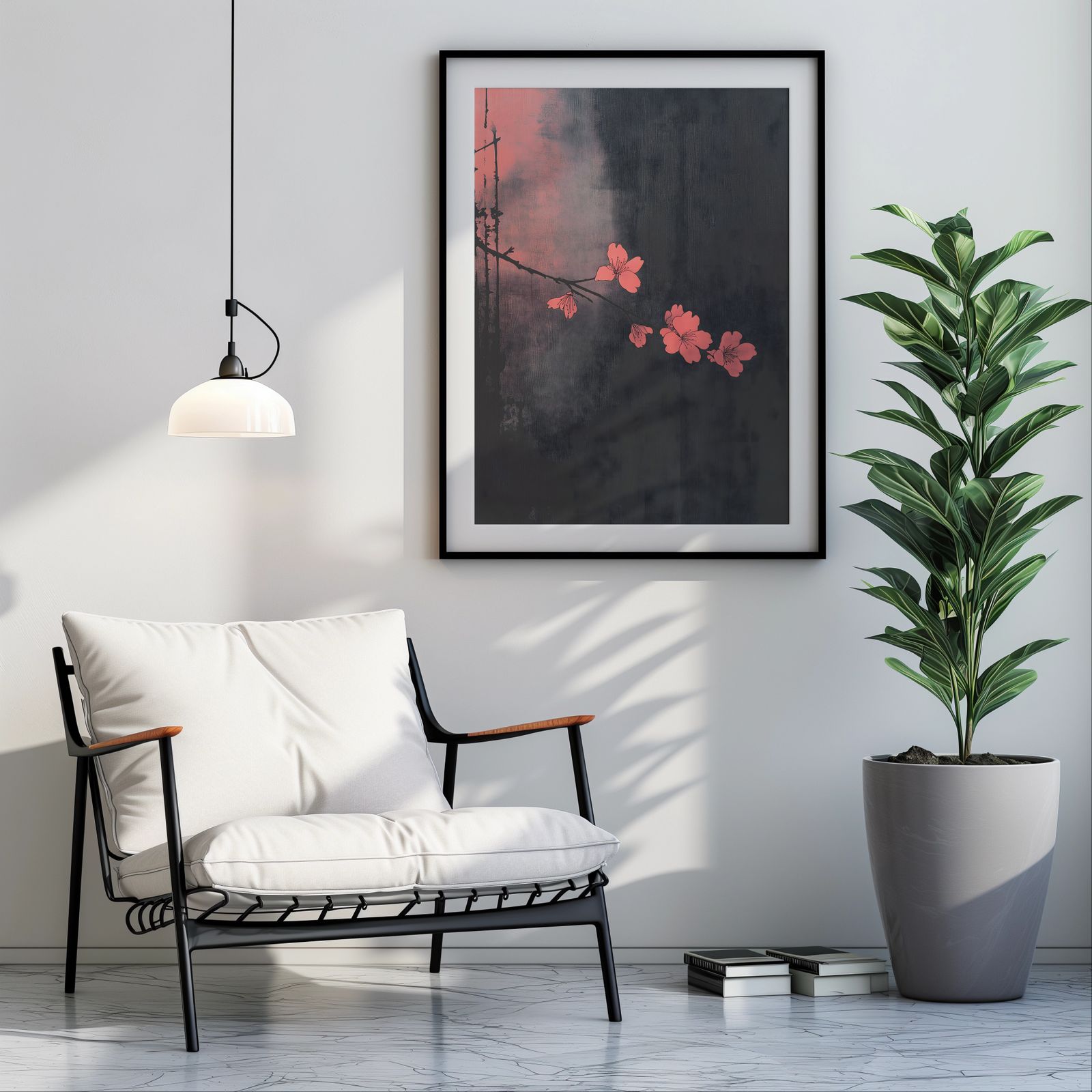 Dark Sakura shown in a room — room mockup