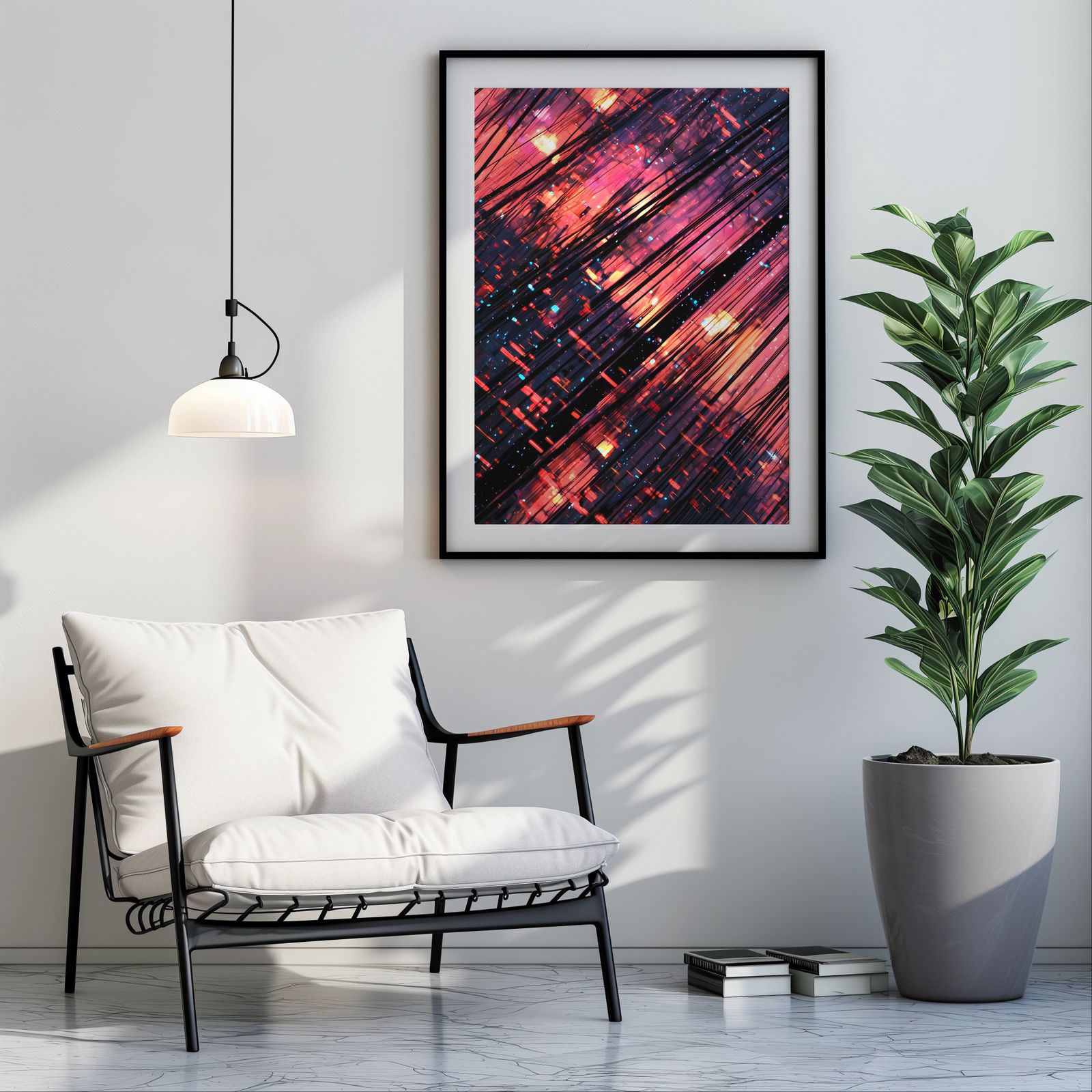 Data Corruption shown in a room — room mockup