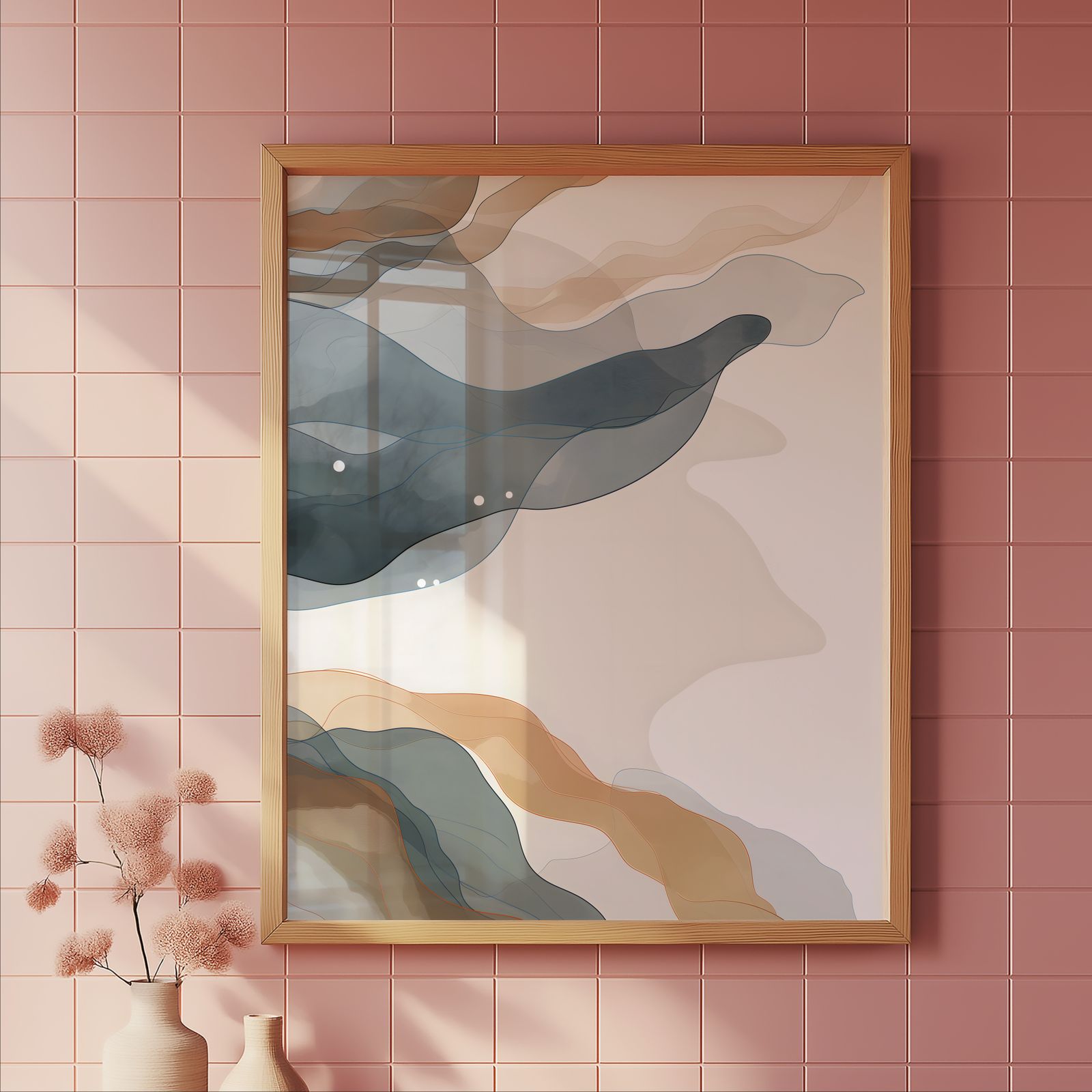 Echoes of Plants shown in a room — tile mockup