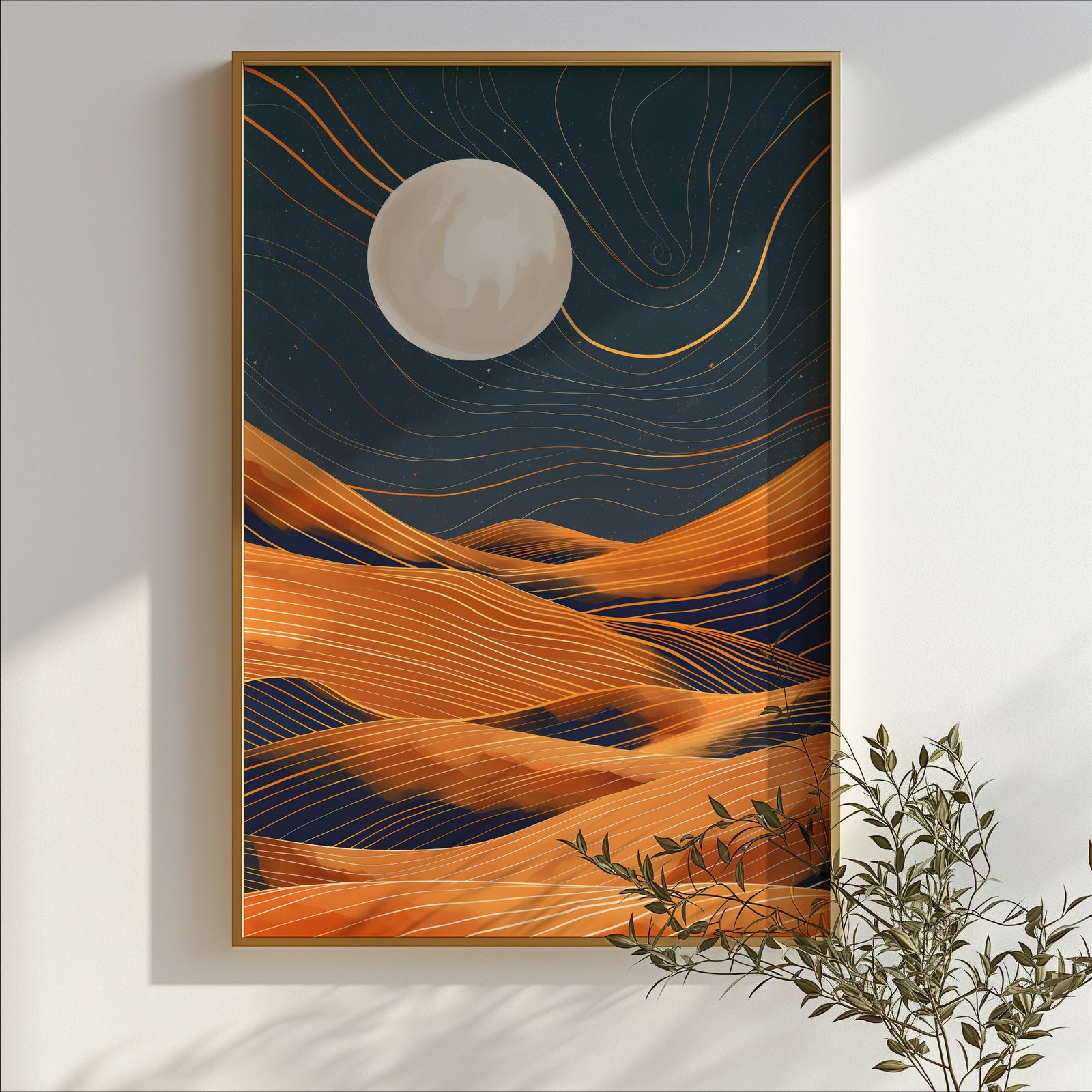 Desert Night Sky shown in a room — branch mockup