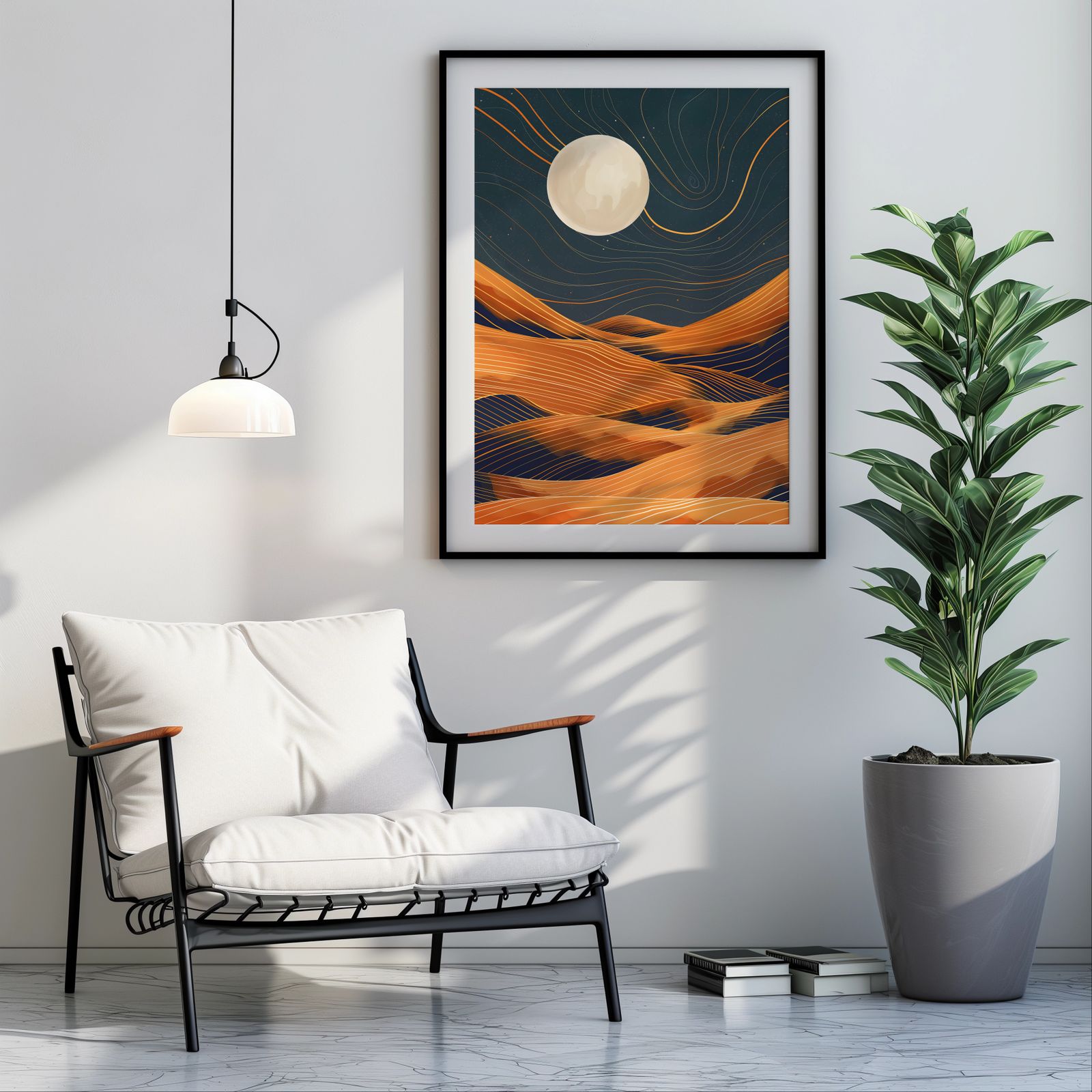 Desert Night Sky shown in a room — room mockup