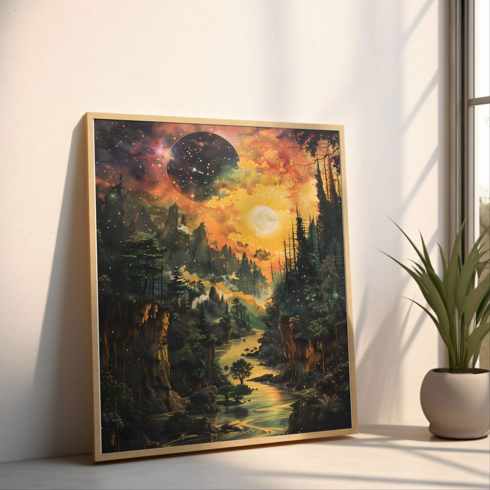 Dreamscape shown in a room — angled mockup