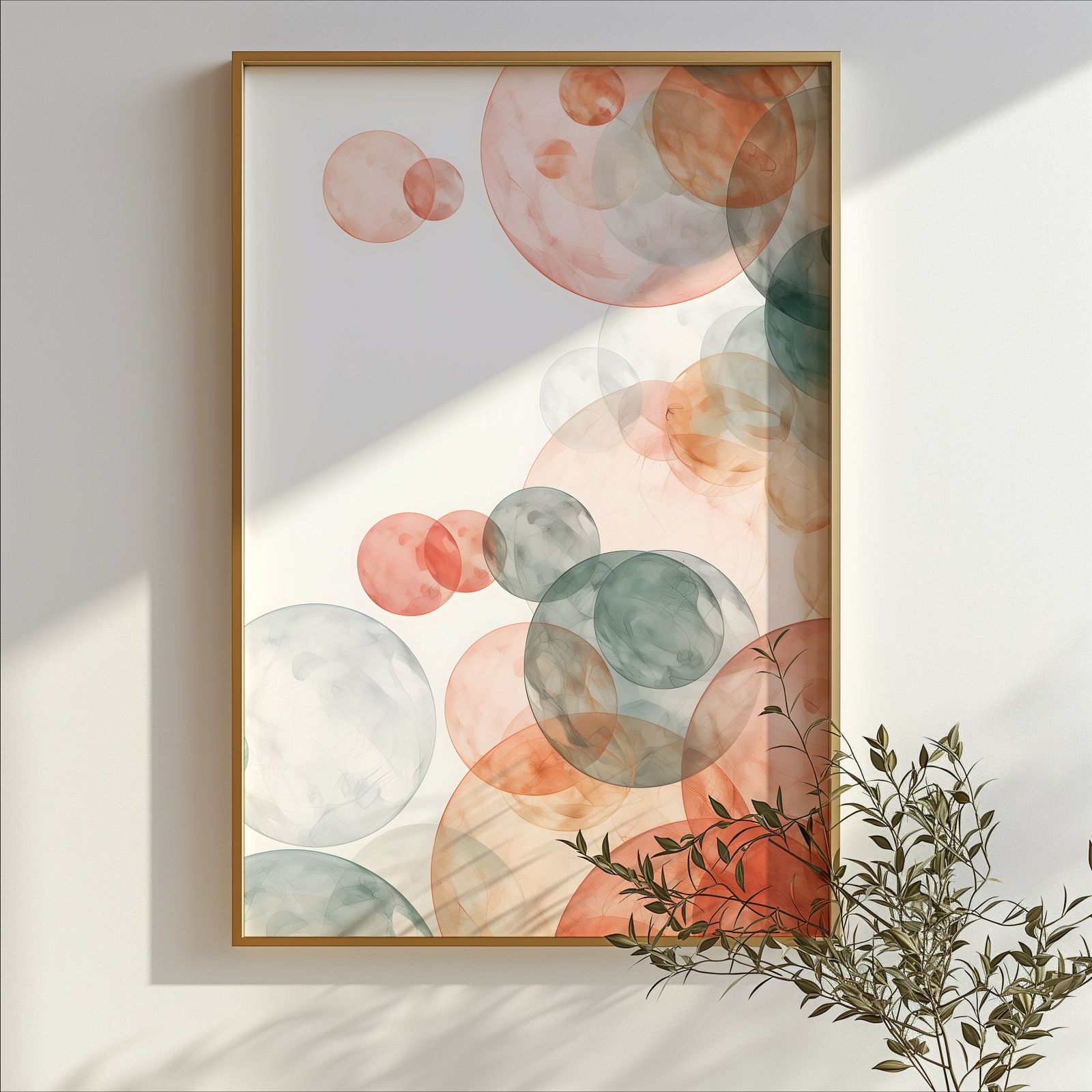 Echoes of Bubbles shown in a room — branch mockup