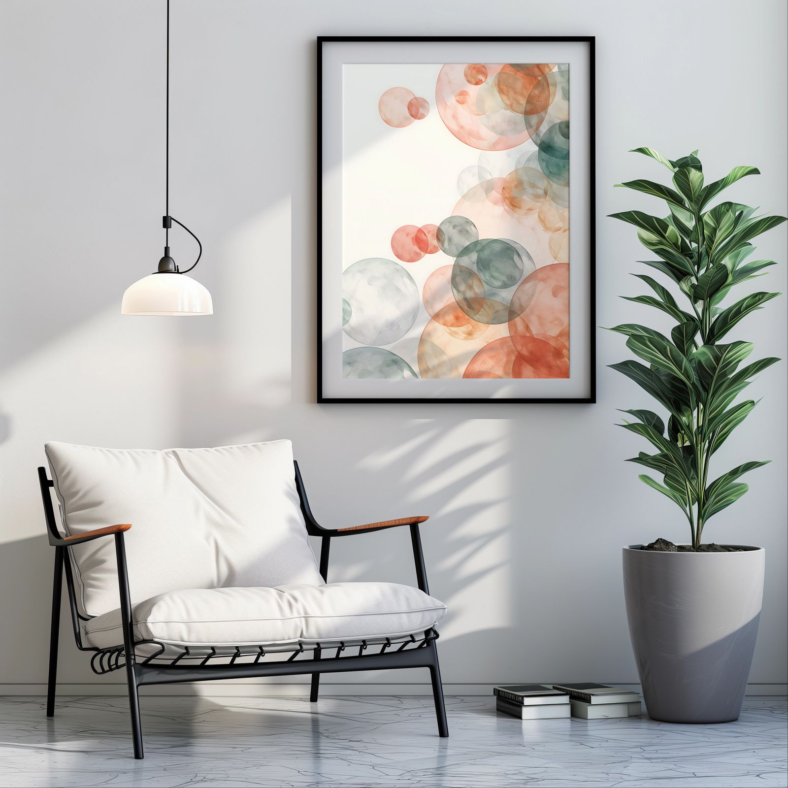 Echoes of Bubbles shown in a room — room mockup