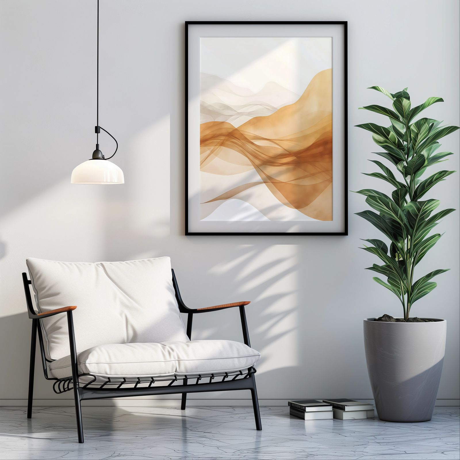 Echoes of Hills shown in a room — room mockup