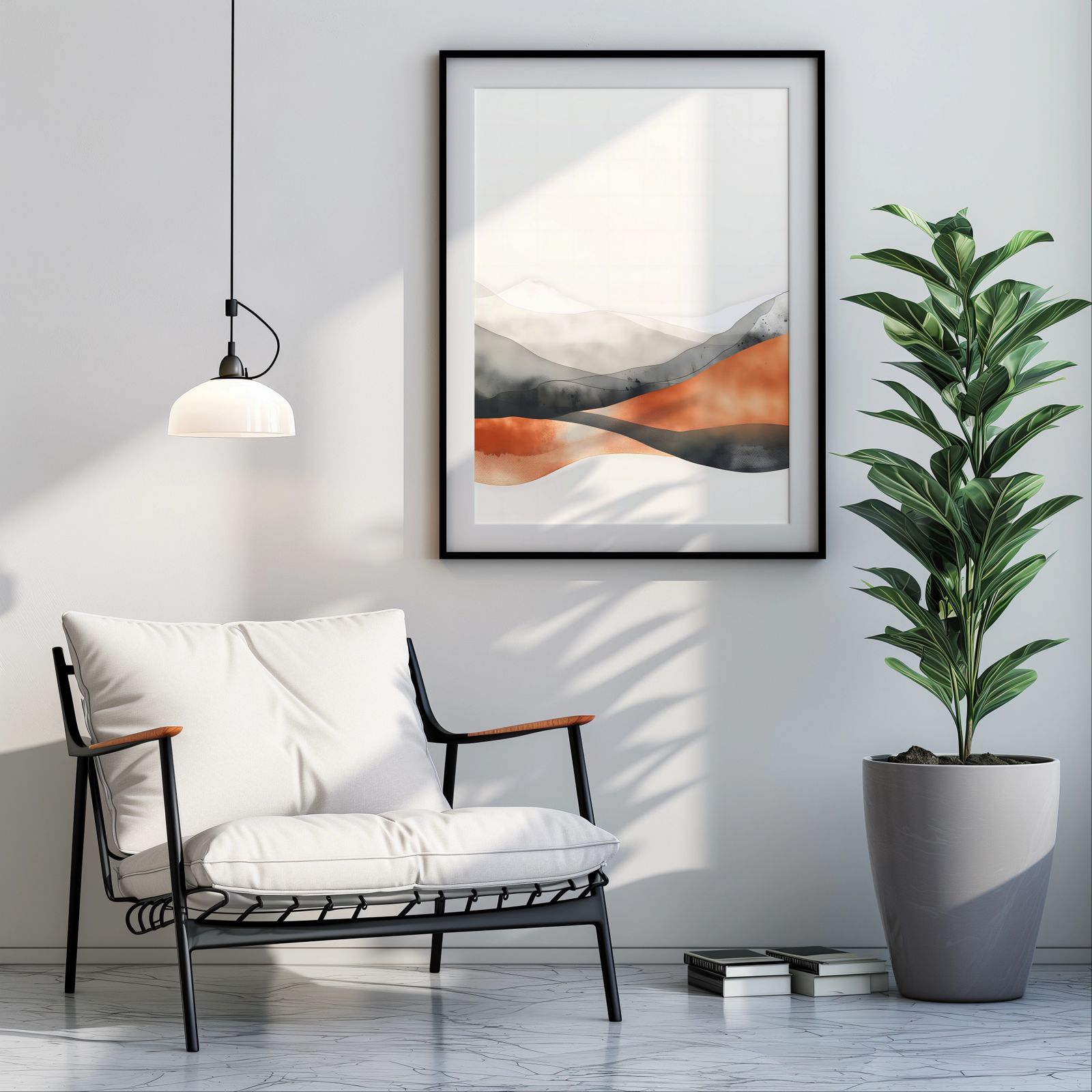 Echoes of Waves shown in a room — room mockup