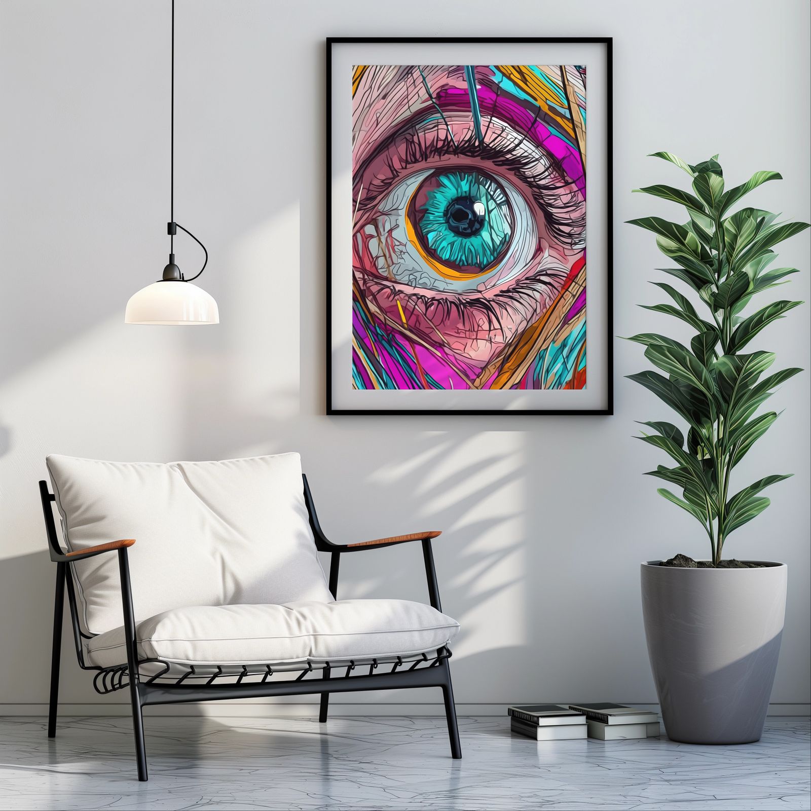 Eye of Transformation shown in a room — room mockup