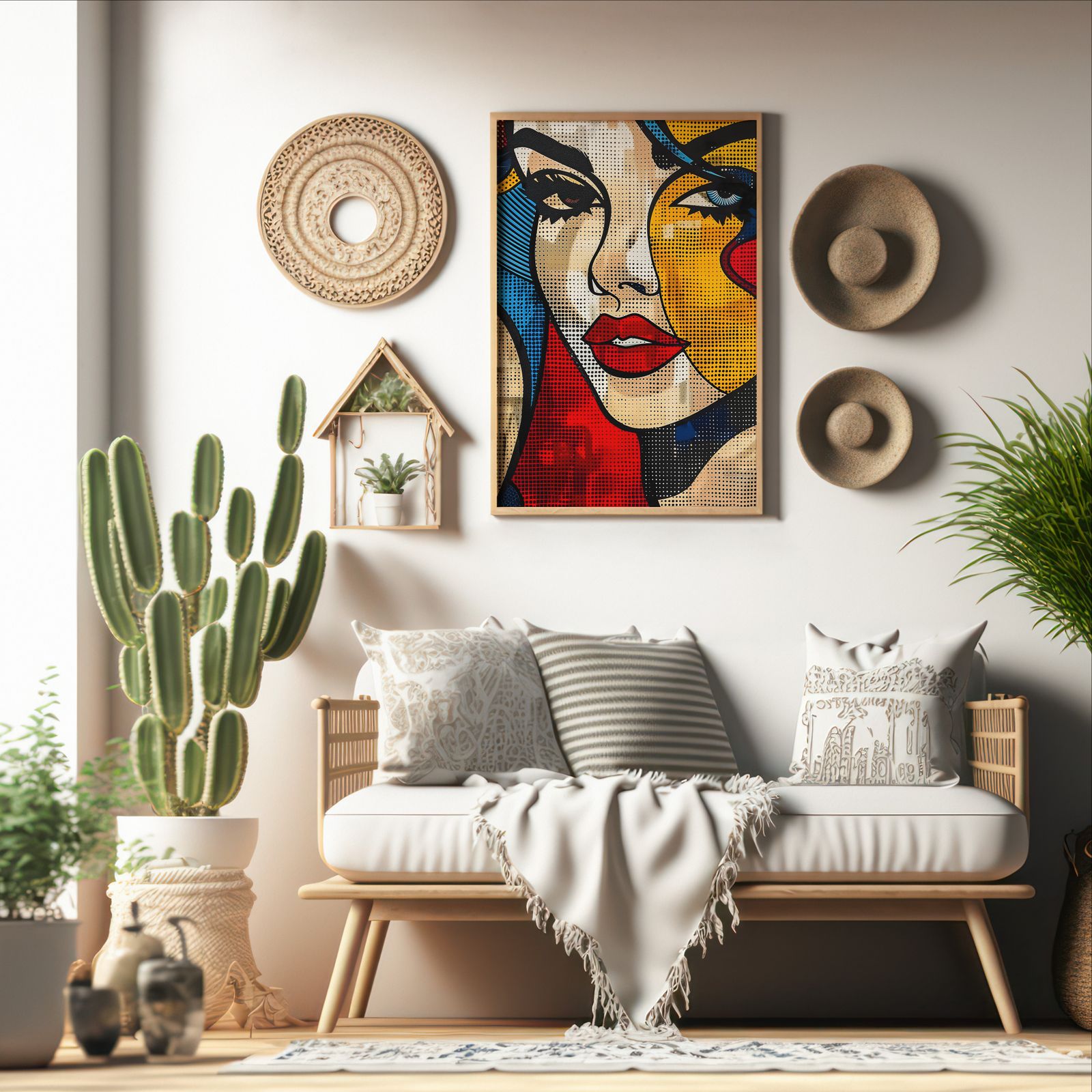 Flirty Look shown in a room — boho mockup