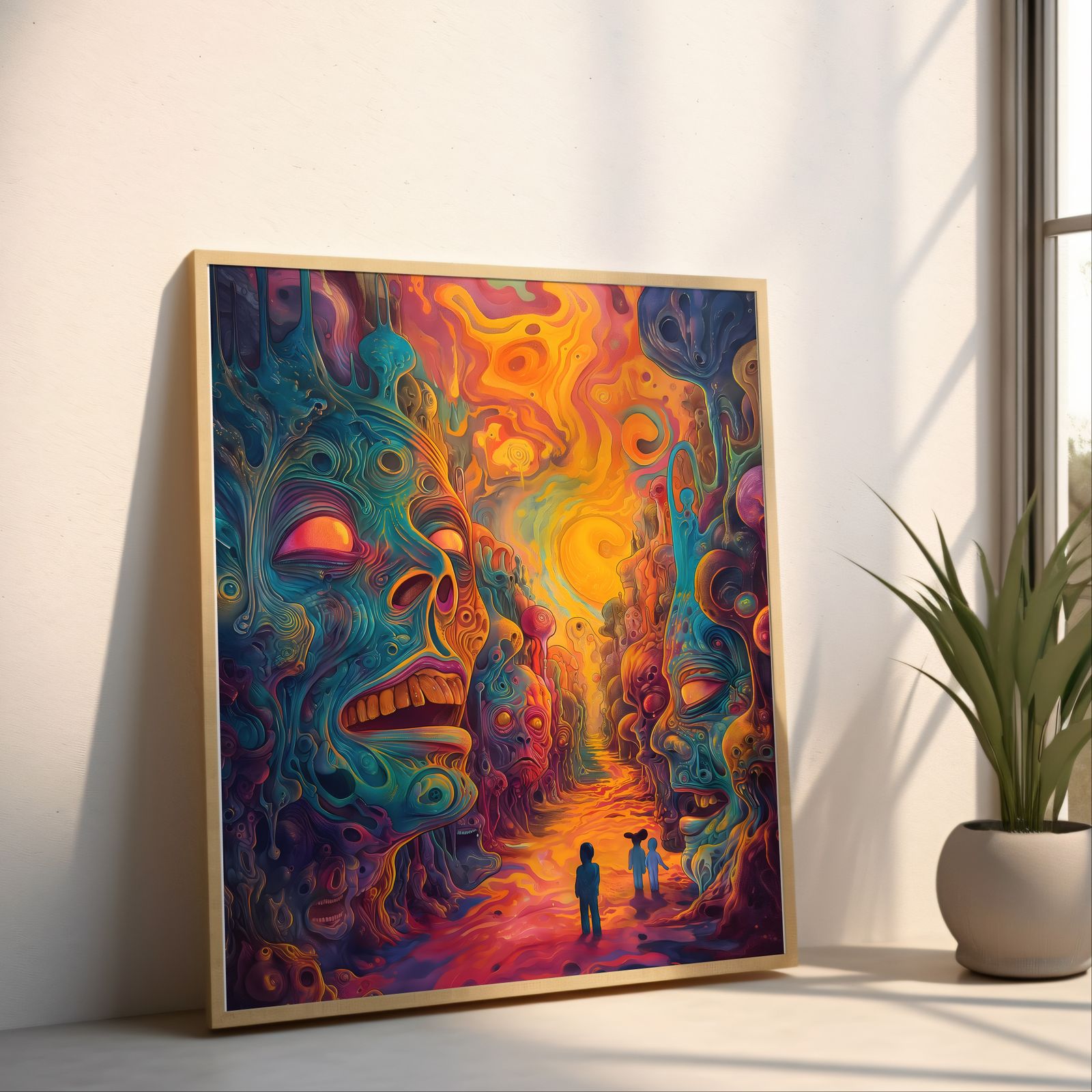 Giants Among Men shown in a room — angled mockup