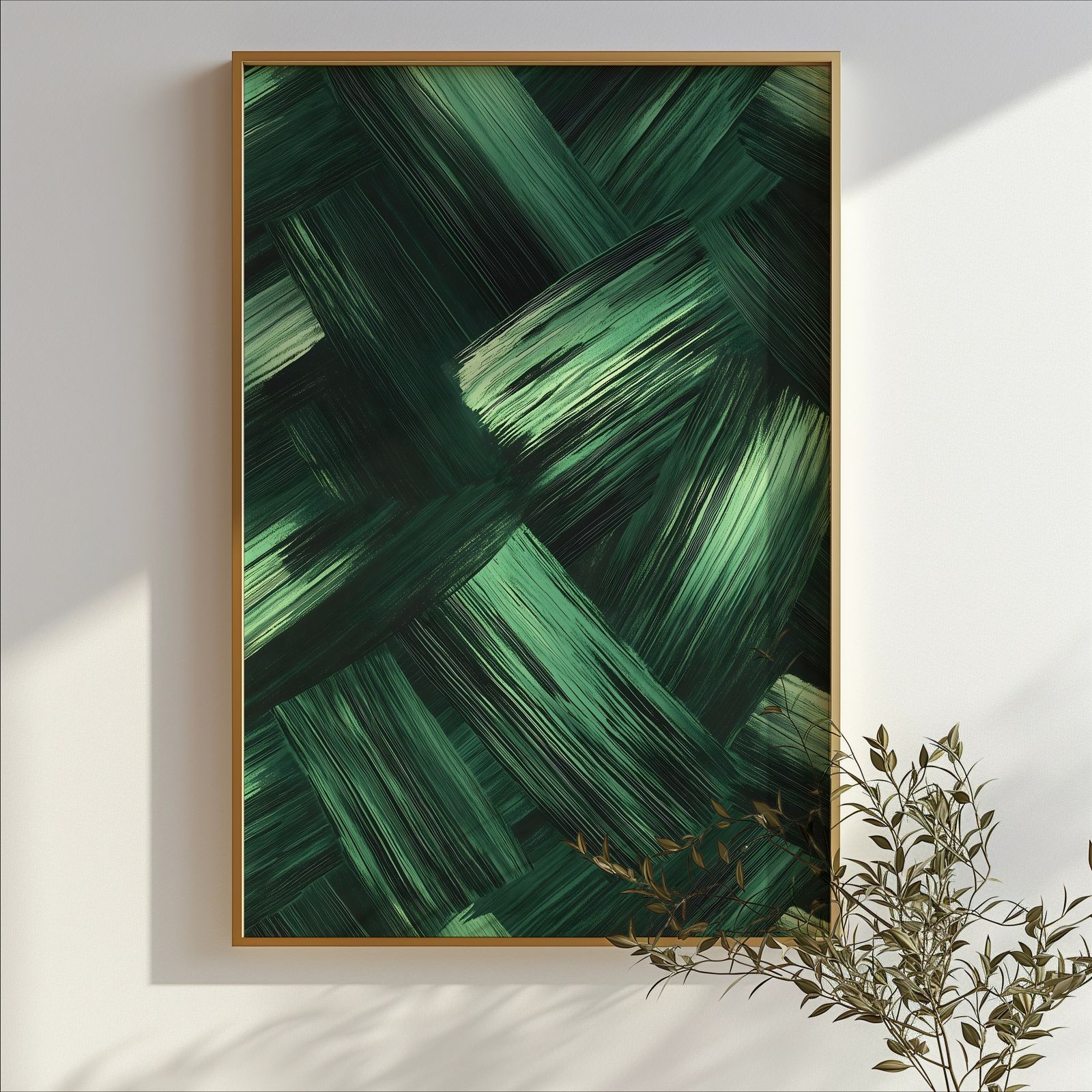 Green Weave shown in a room — branch mockup