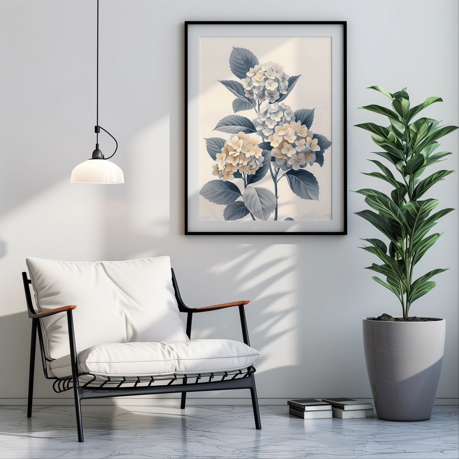 Hydrangea Blue shown in a room — room mockup