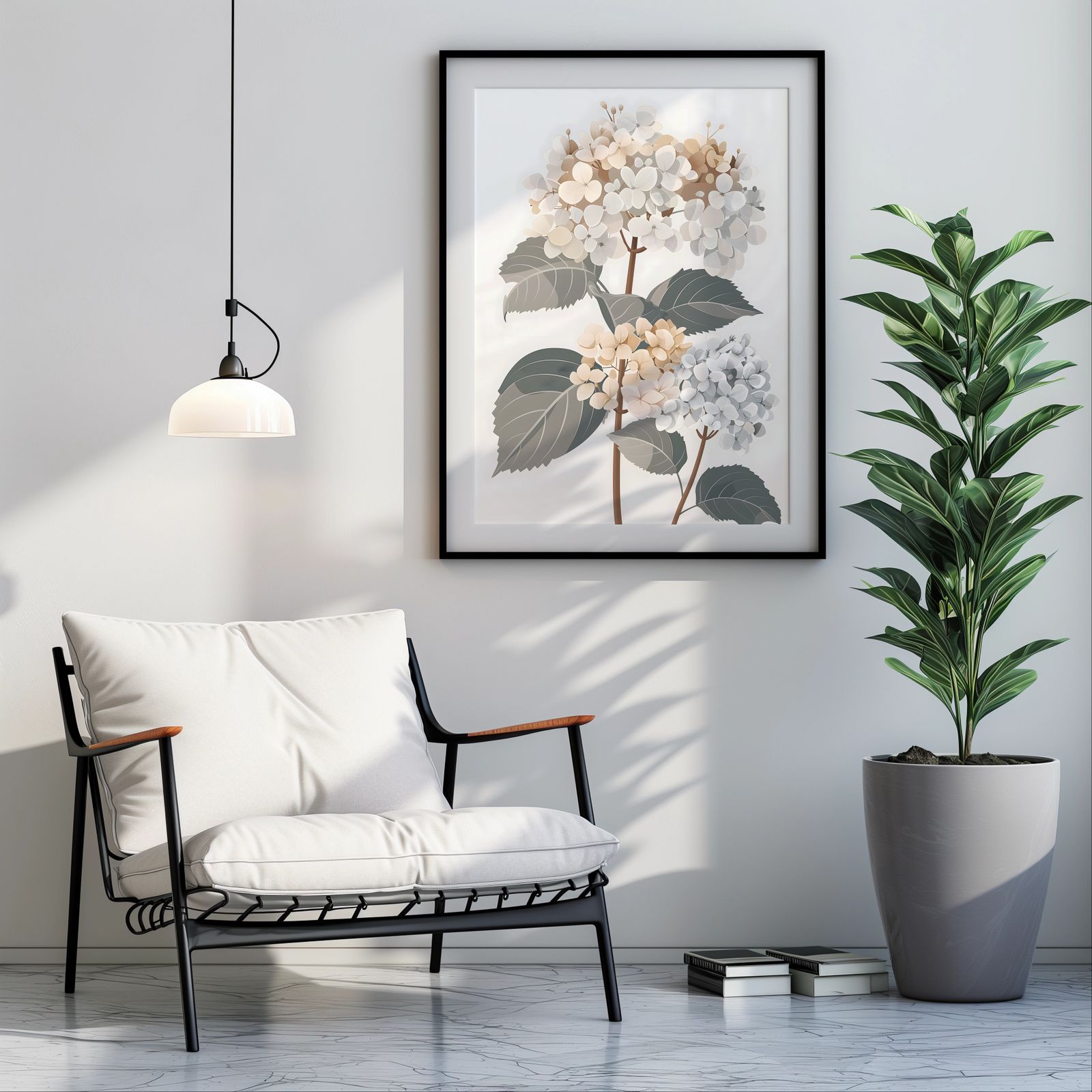 Hydrangea Brown shown in a room — room mockup