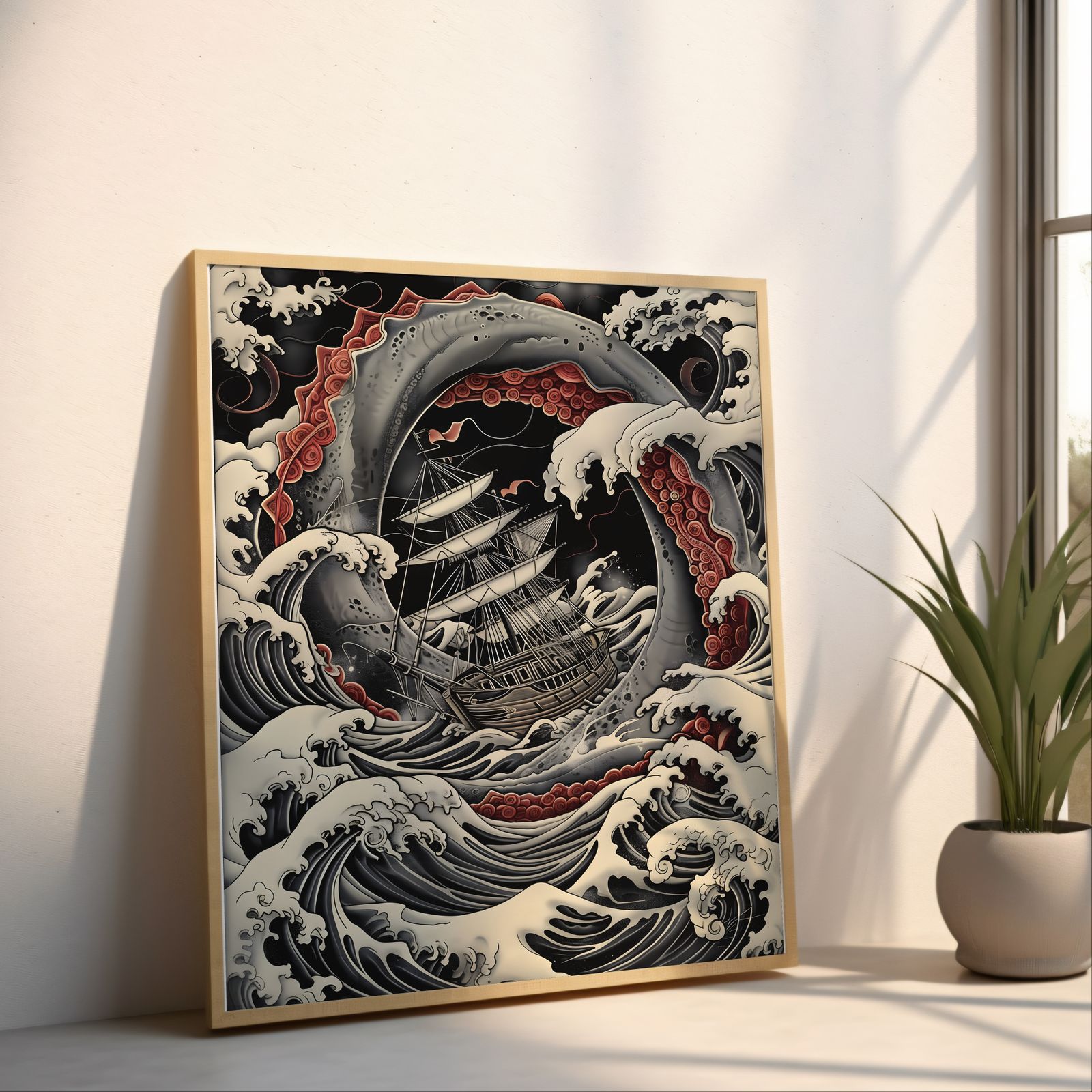 In Too Deep shown in a room — angled mockup