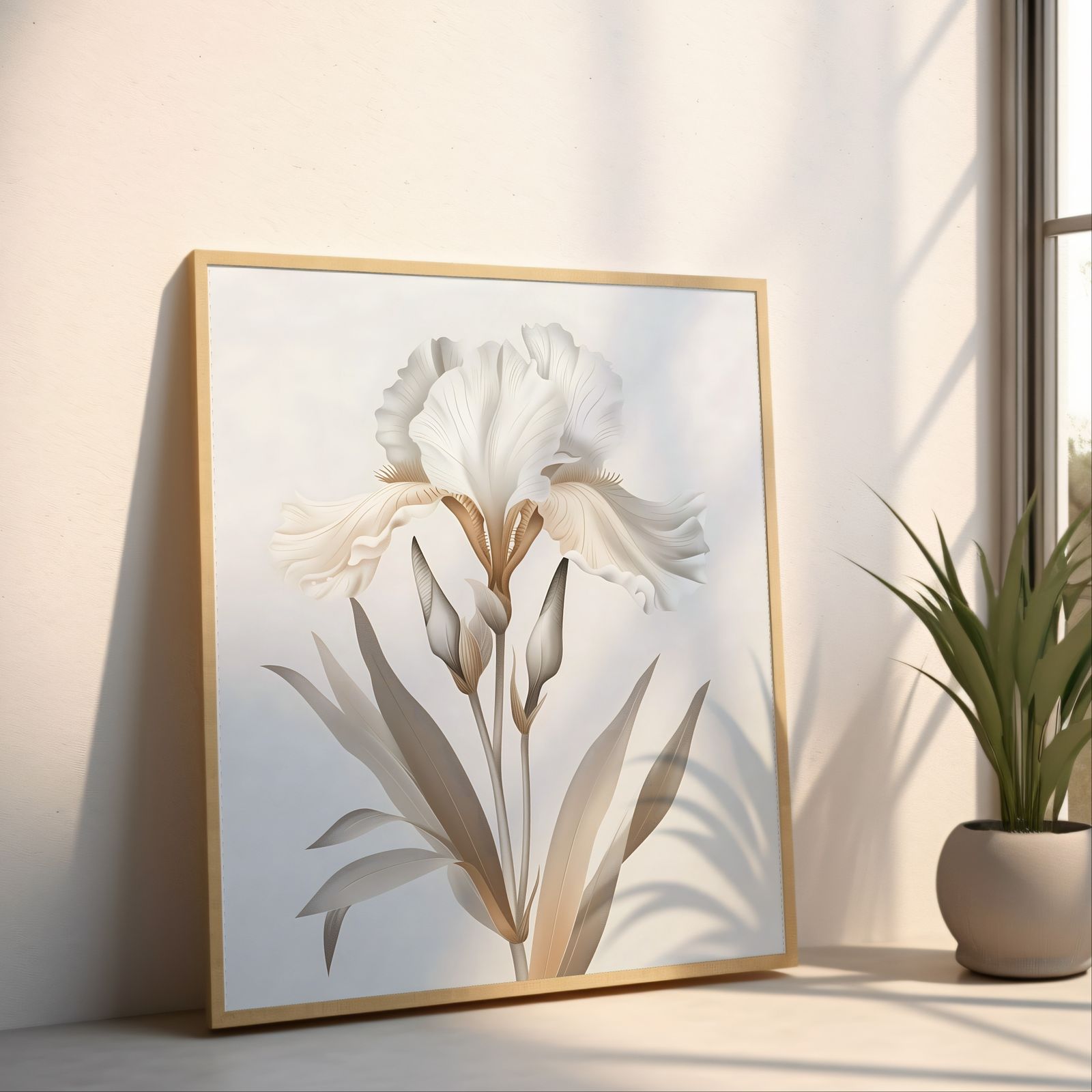 Iris Brown shown in a room — angled mockup